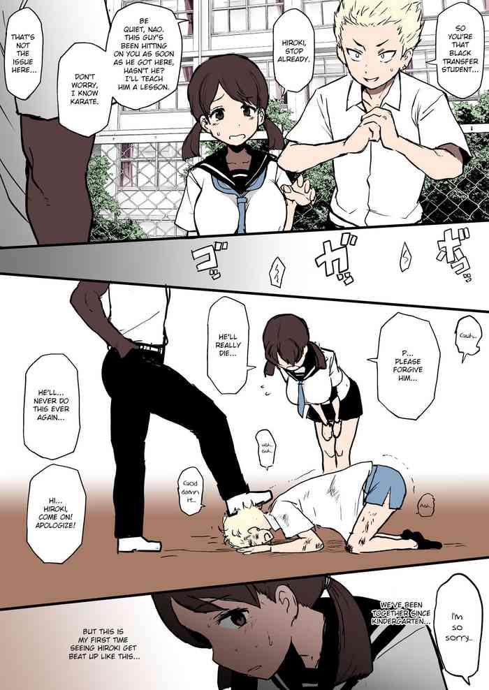 4P Manga Kokujin no Tenkousei ni Osananajimi o NTR ru cover