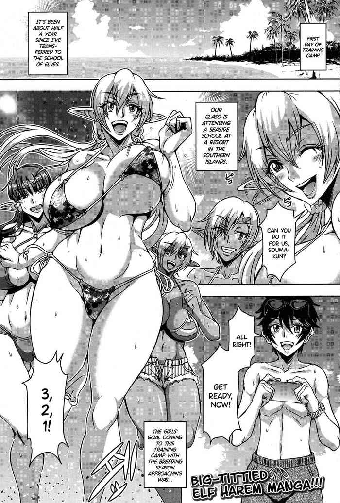 Elf Harem Academia Nangoku Kozukuri Gasshuku Hen cover