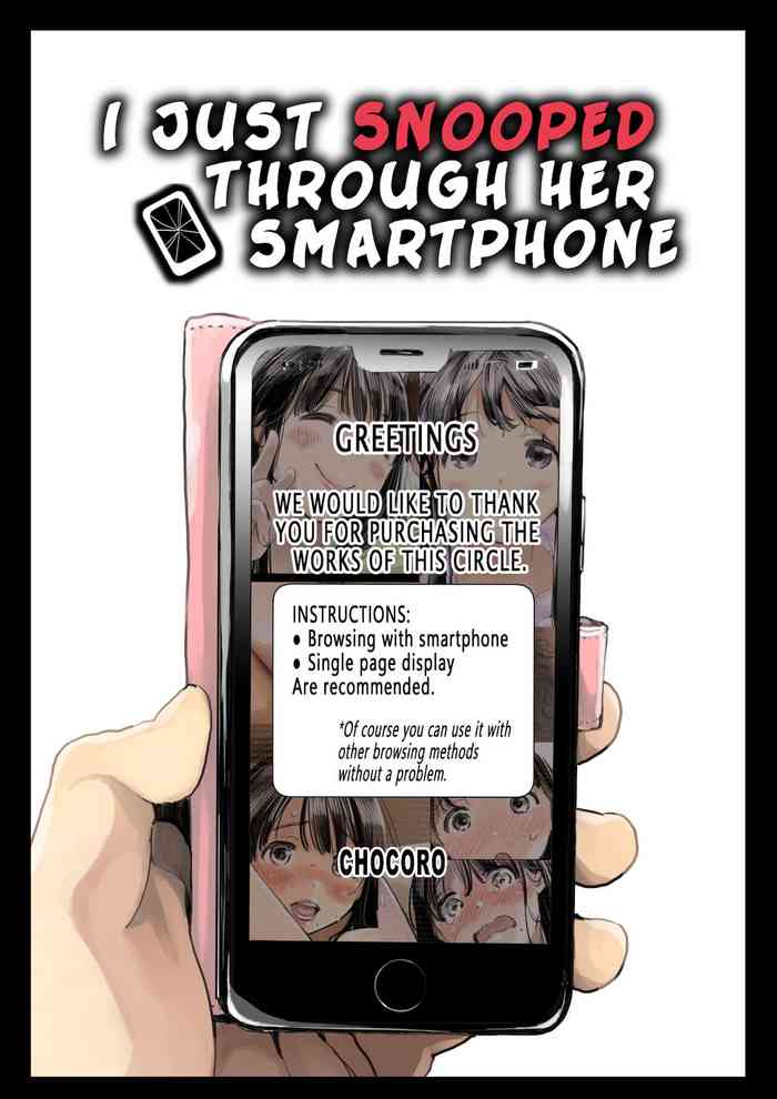 I Just Snooped through Her Smartphone cover