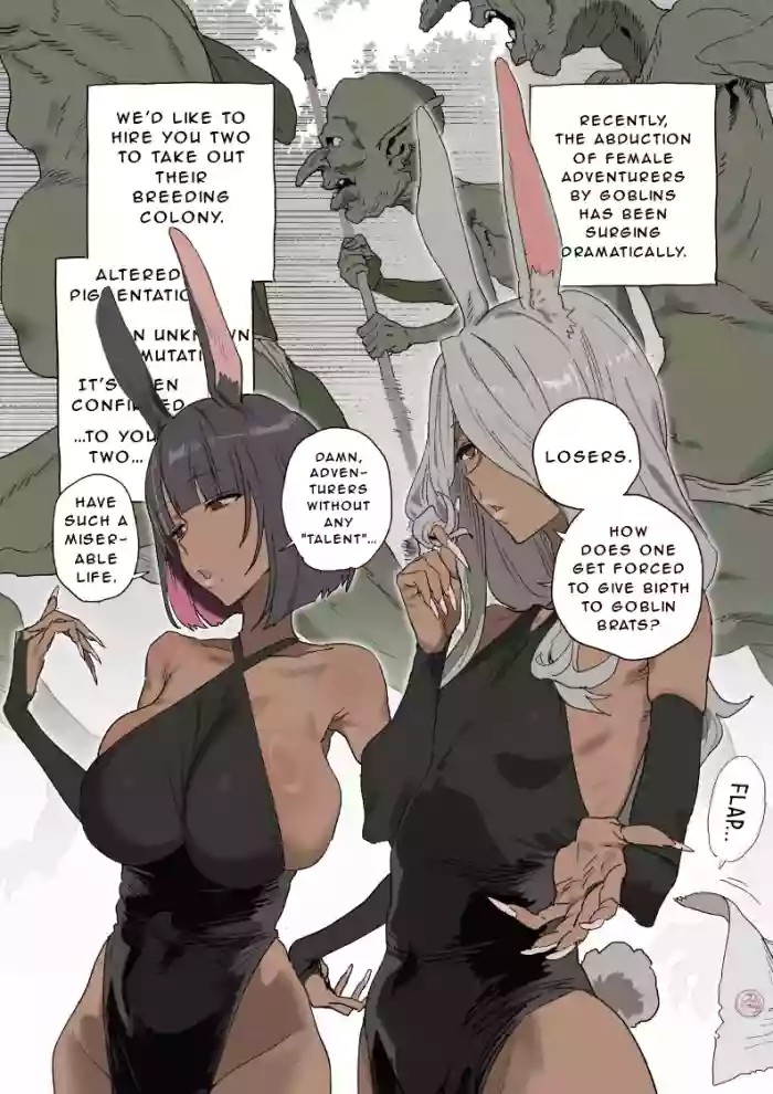 The Nasty and Talented S-Rank Twin Adventurers Get Turned Into Handjob Fucktoys for Goblins cover