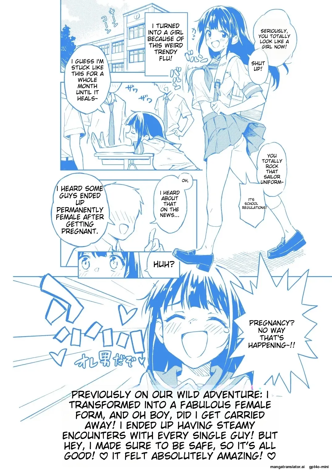 1-kagetsu Ninshin Shinakereba Otoko ni Modoreru Hanashi 2 page 3