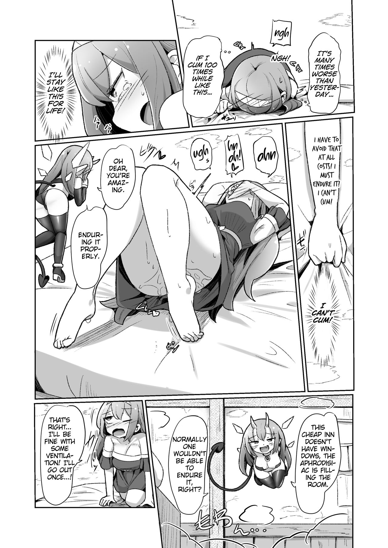 1-sshuukan no Aida 100-kai Zecchou shitara Kore kara Tsuku BaSta ga Isshou Kaijo dekinaku naru Noroi no Ohanashi page 24