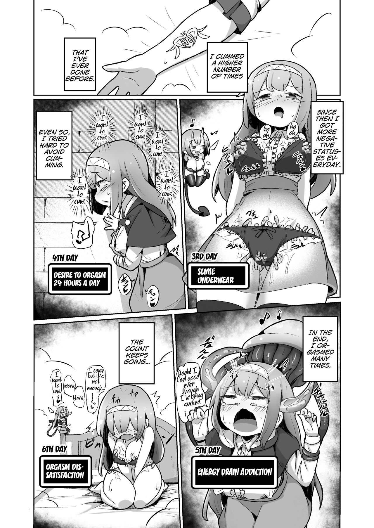 1-sshuukan no Aida 100-kai Zecchou shitara Kore kara Tsuku BaSta ga Isshou Kaijo dekinaku naru Noroi no Ohanashi page 31
