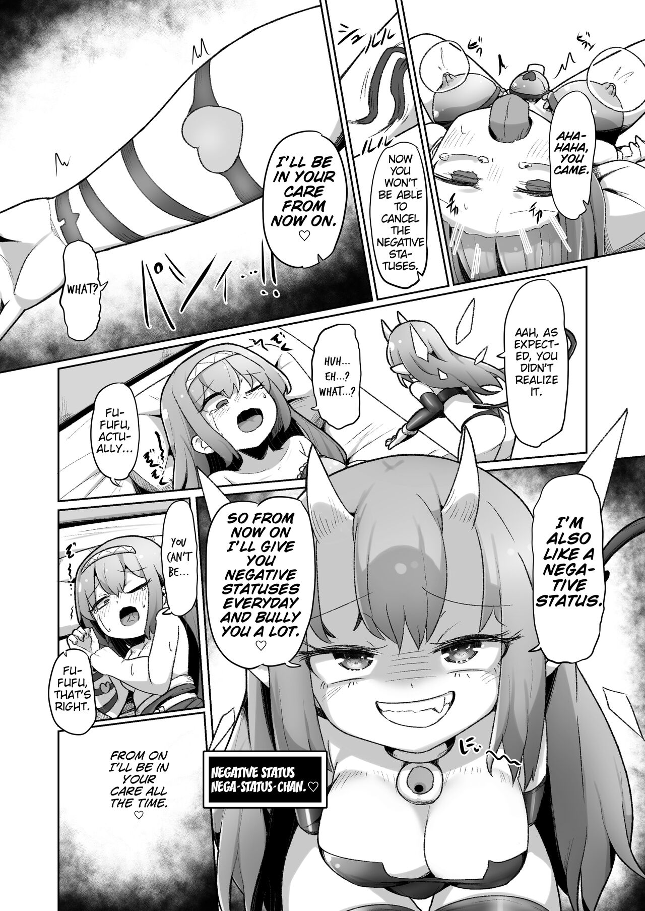 1-sshuukan no Aida 100-kai Zecchou shitara Kore kara Tsuku BaSta ga Isshou Kaijo dekinaku naru Noroi no Ohanashi page 45