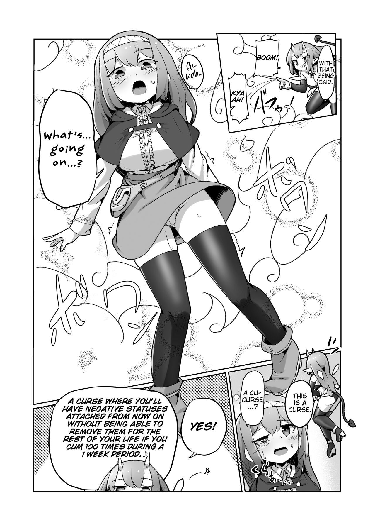 1-sshuukan no Aida 100-kai Zecchou shitara Kore kara Tsuku BaSta ga Isshou Kaijo dekinaku naru Noroi no Ohanashi page 6