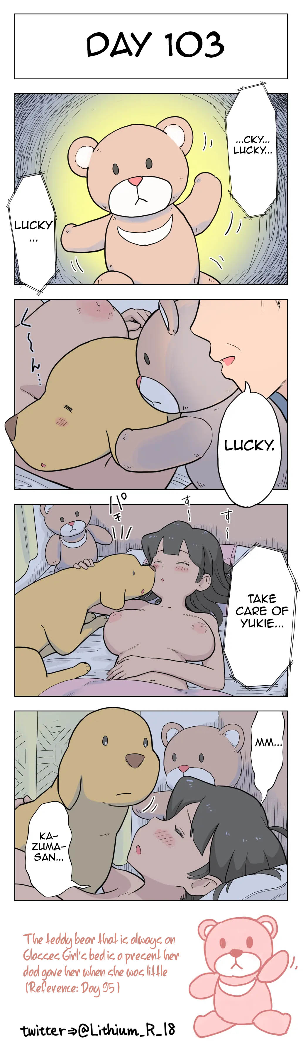 100-Nichigo Ni Aiken To Sex Suru Jimi Kyonyuu Megane-Chan page 104
