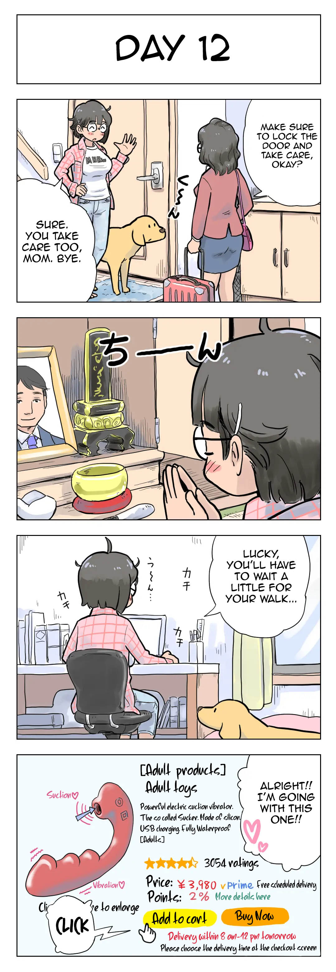 100-Nichigo Ni Aiken To Sex Suru Jimi Kyonyuu Megane-Chan page 13
