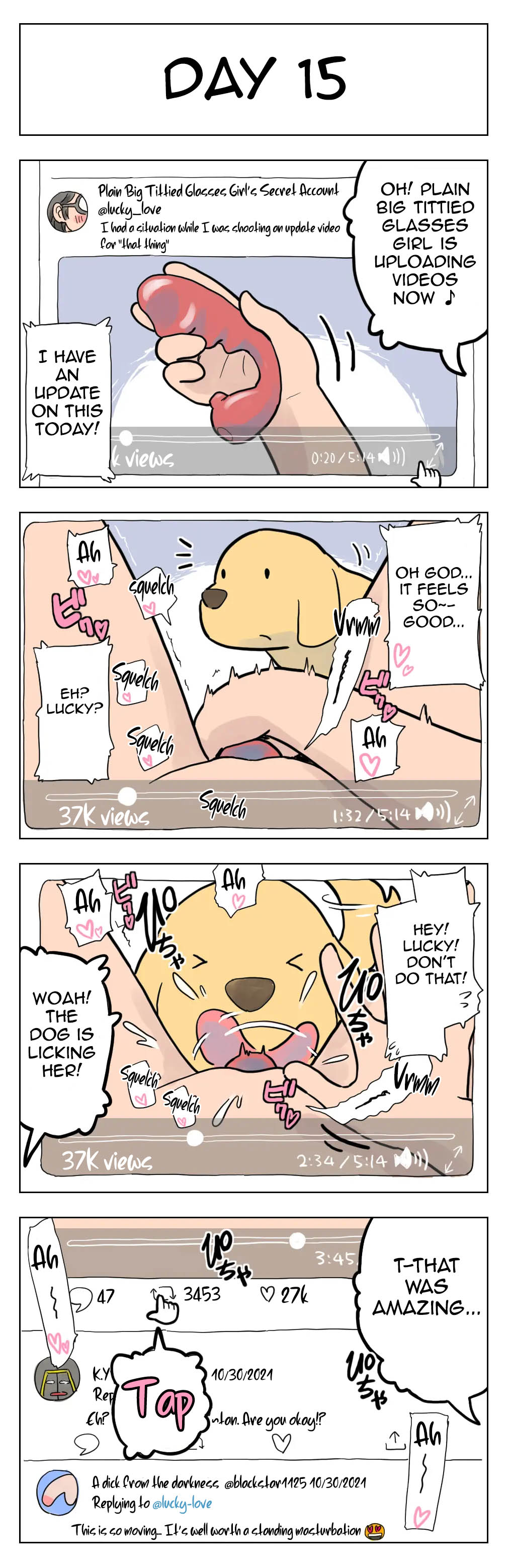 100-Nichigo Ni Aiken To Sex Suru Jimi Kyonyuu Megane-Chan page 16