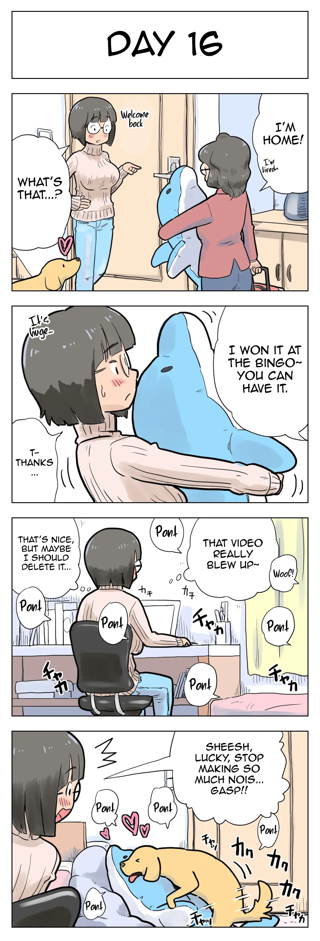 100-Nichigo Ni Aiken To Sex Suru Jimi Kyonyuu Megane-Chan page 17