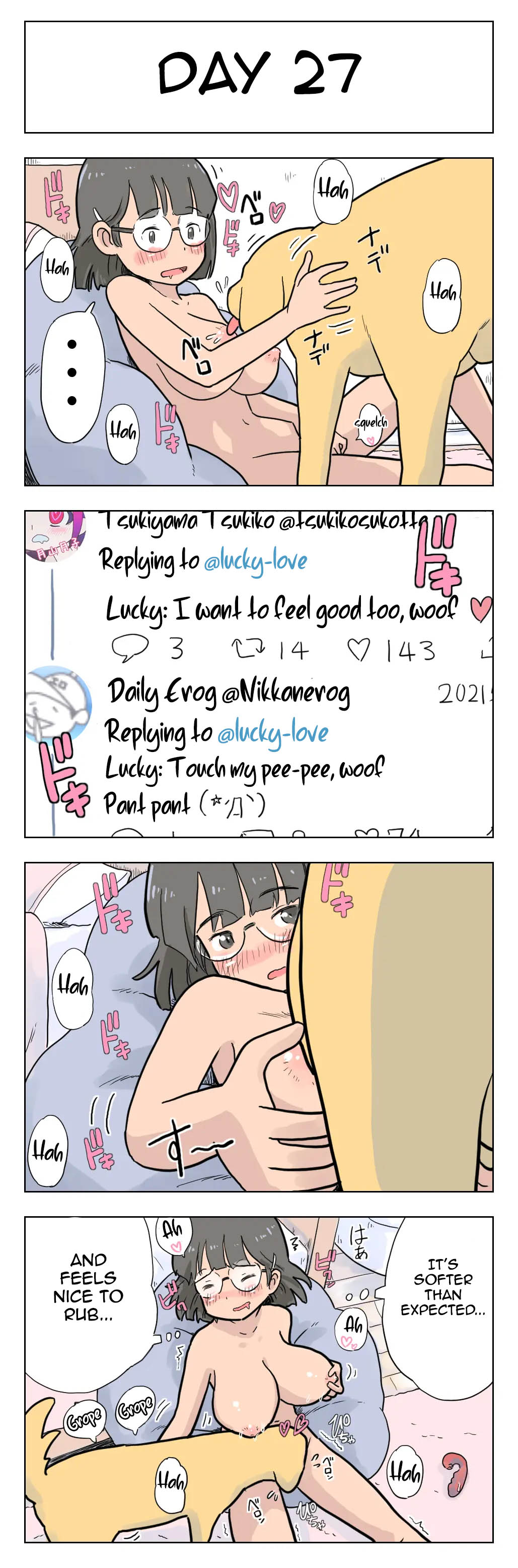 100-Nichigo Ni Aiken To Sex Suru Jimi Kyonyuu Megane-Chan page 28