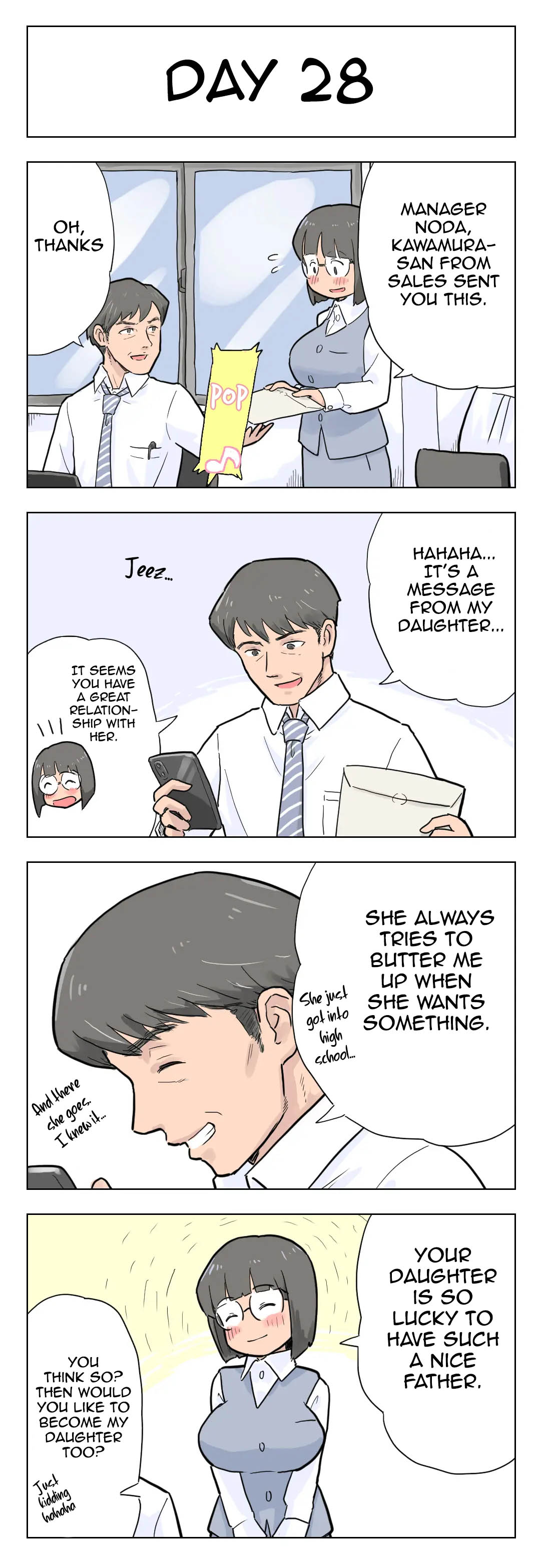 100-Nichigo Ni Aiken To Sex Suru Jimi Kyonyuu Megane-Chan page 29