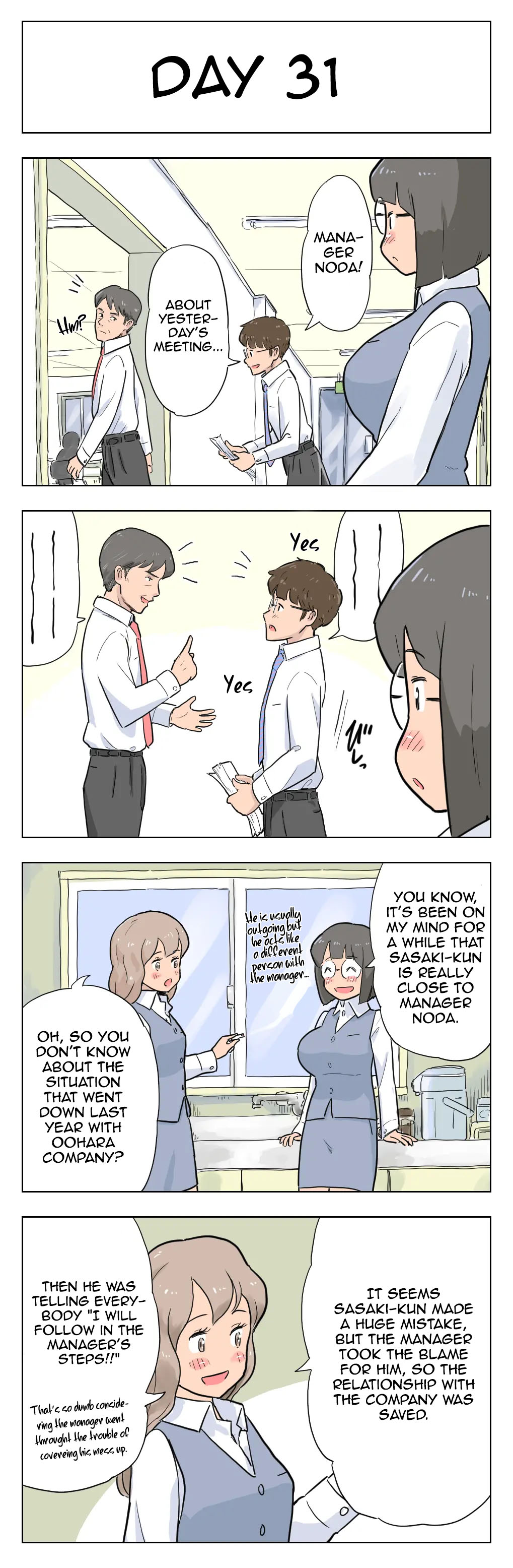 100-Nichigo Ni Aiken To Sex Suru Jimi Kyonyuu Megane-Chan page 32