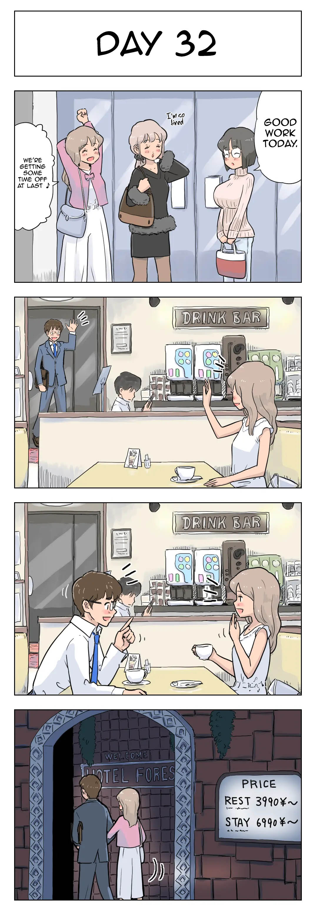 100-Nichigo Ni Aiken To Sex Suru Jimi Kyonyuu Megane-Chan page 33