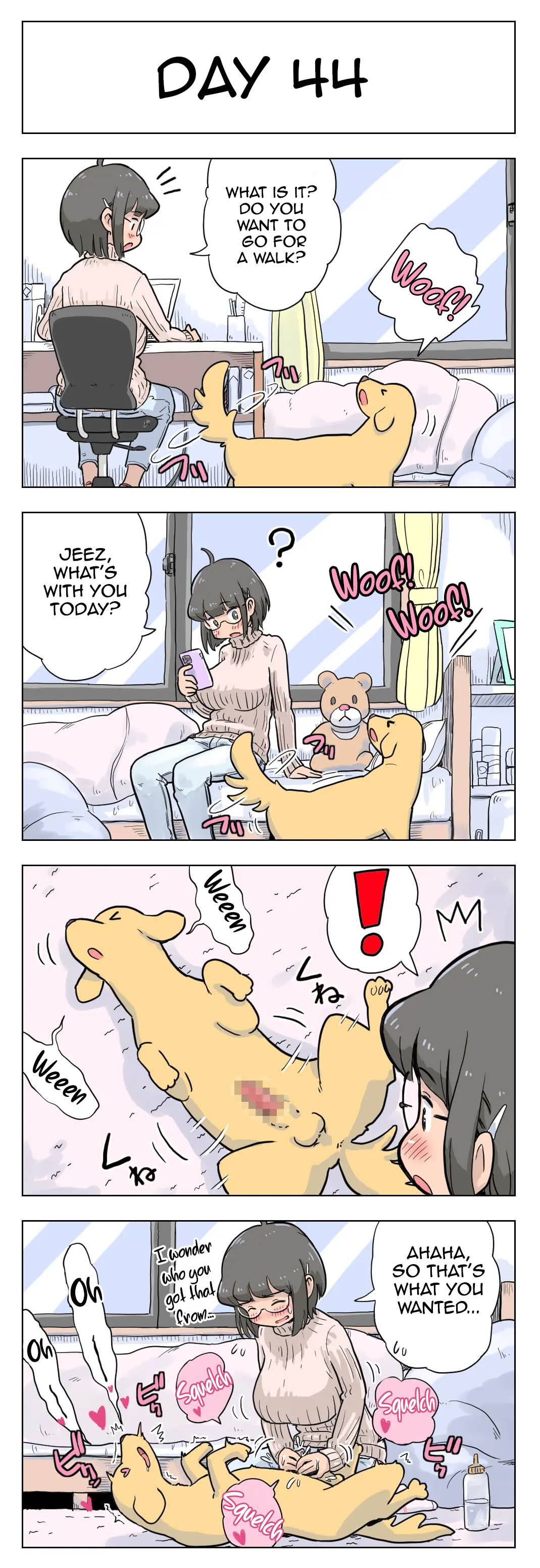 100-Nichigo Ni Aiken To Sex Suru Jimi Kyonyuu Megane-Chan page 45