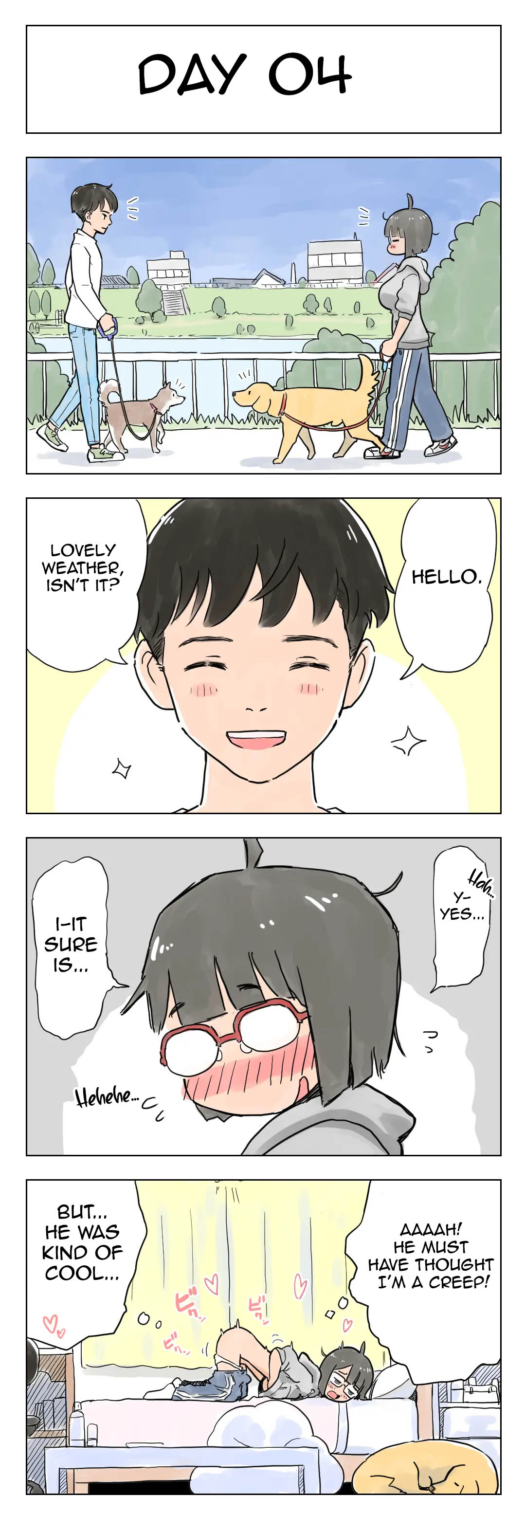 100-Nichigo Ni Aiken To Sex Suru Jimi Kyonyuu Megane-Chan page 5