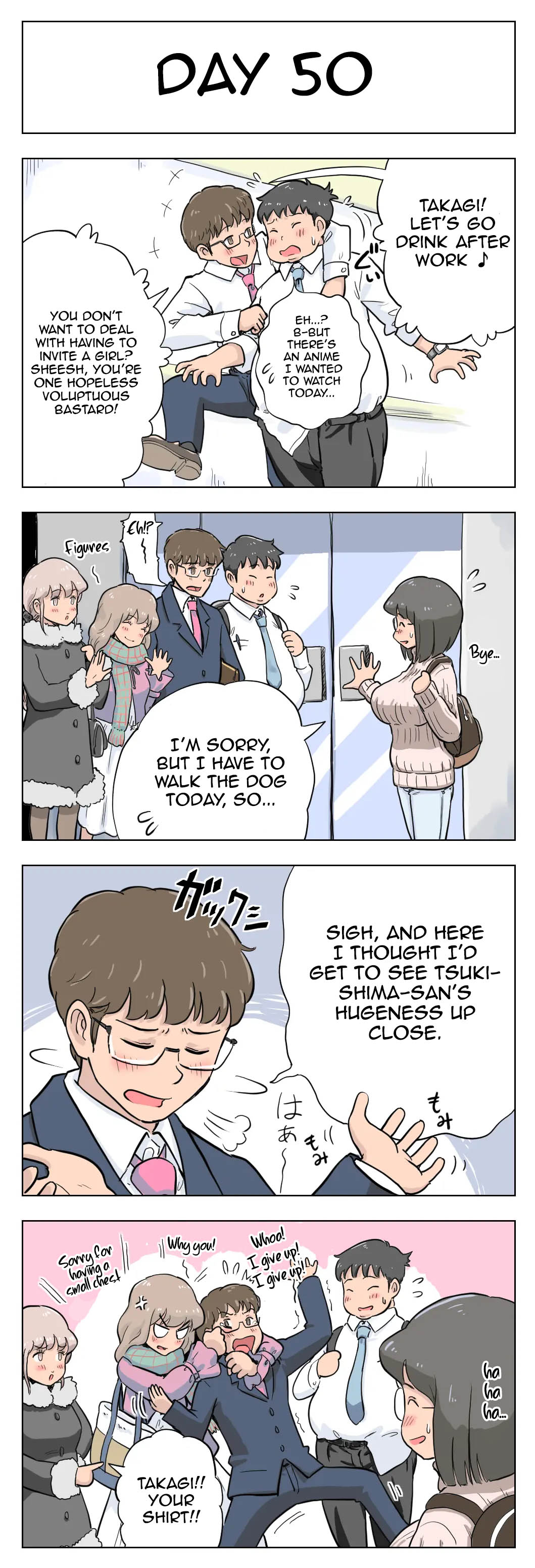 100-Nichigo Ni Aiken To Sex Suru Jimi Kyonyuu Megane-Chan page 51