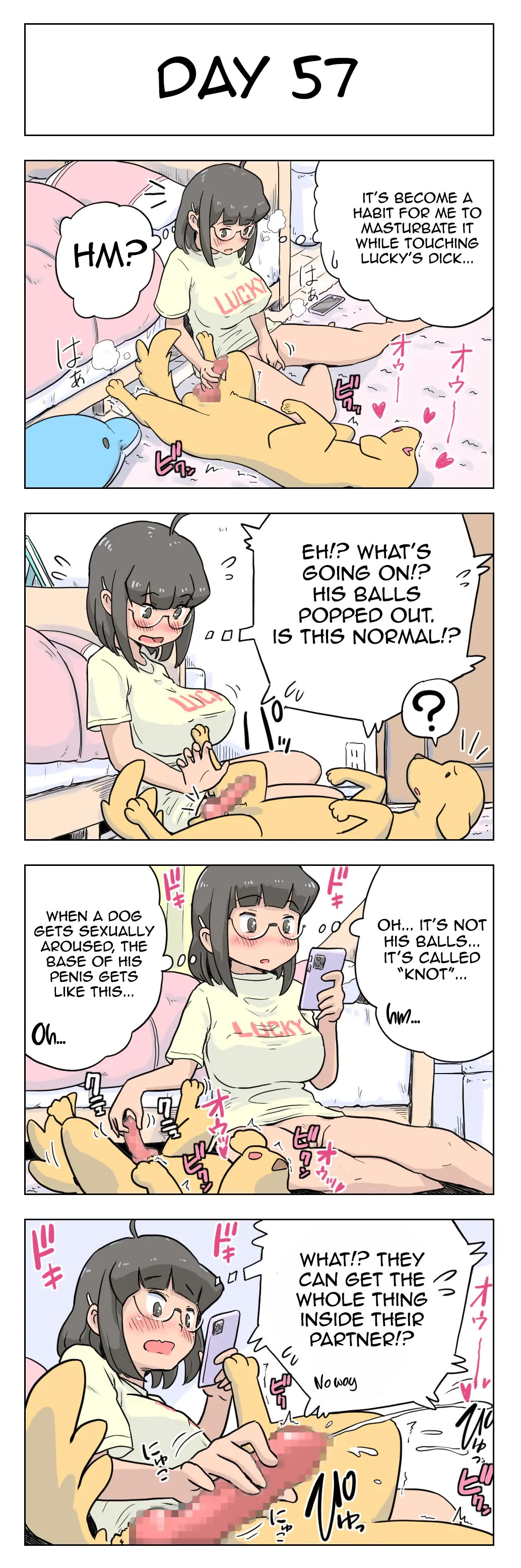 100-Nichigo Ni Aiken To Sex Suru Jimi Kyonyuu Megane-Chan page 58