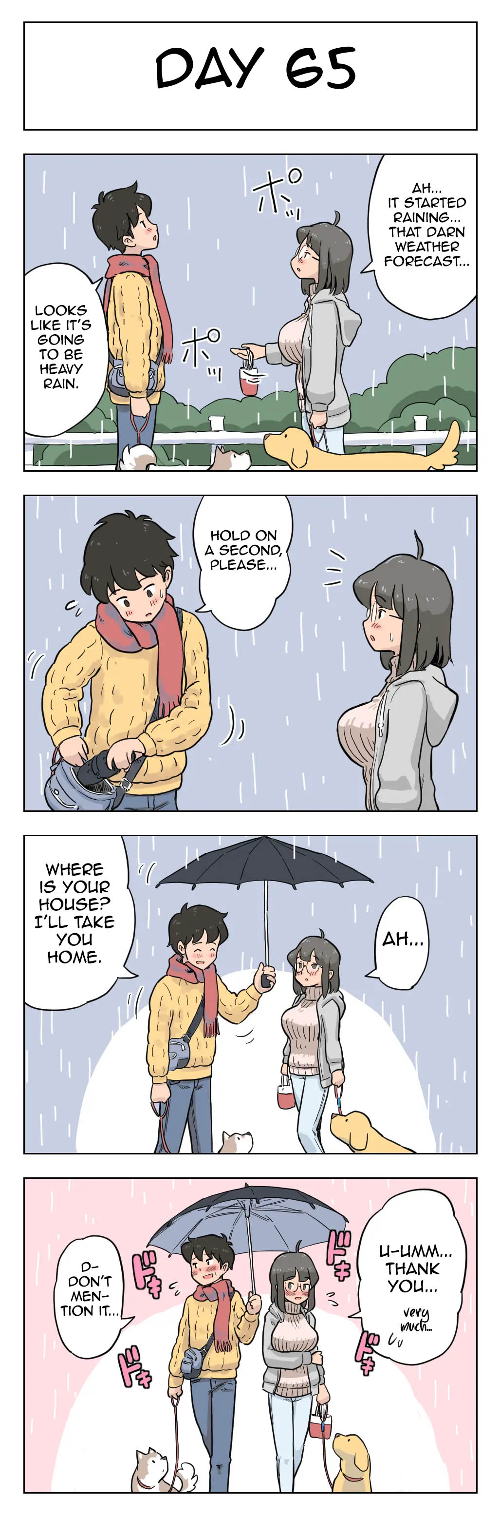 100-Nichigo Ni Aiken To Sex Suru Jimi Kyonyuu Megane-Chan page 66