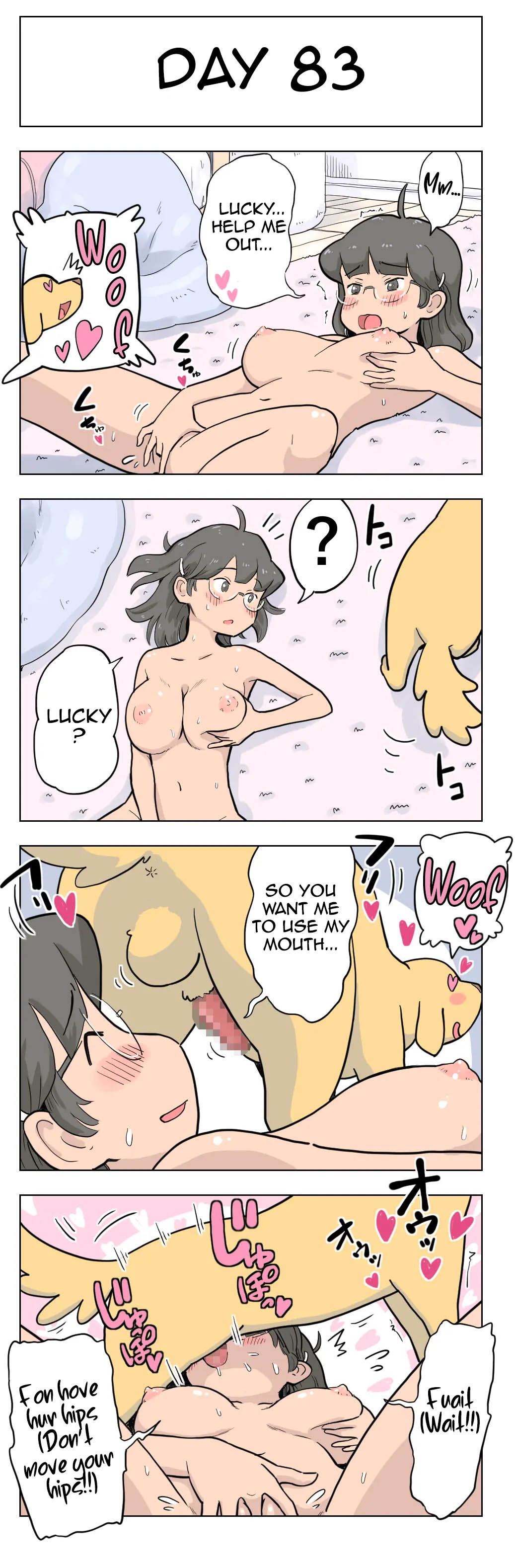 100-Nichigo Ni Aiken To Sex Suru Jimi Kyonyuu Megane-Chan page 84