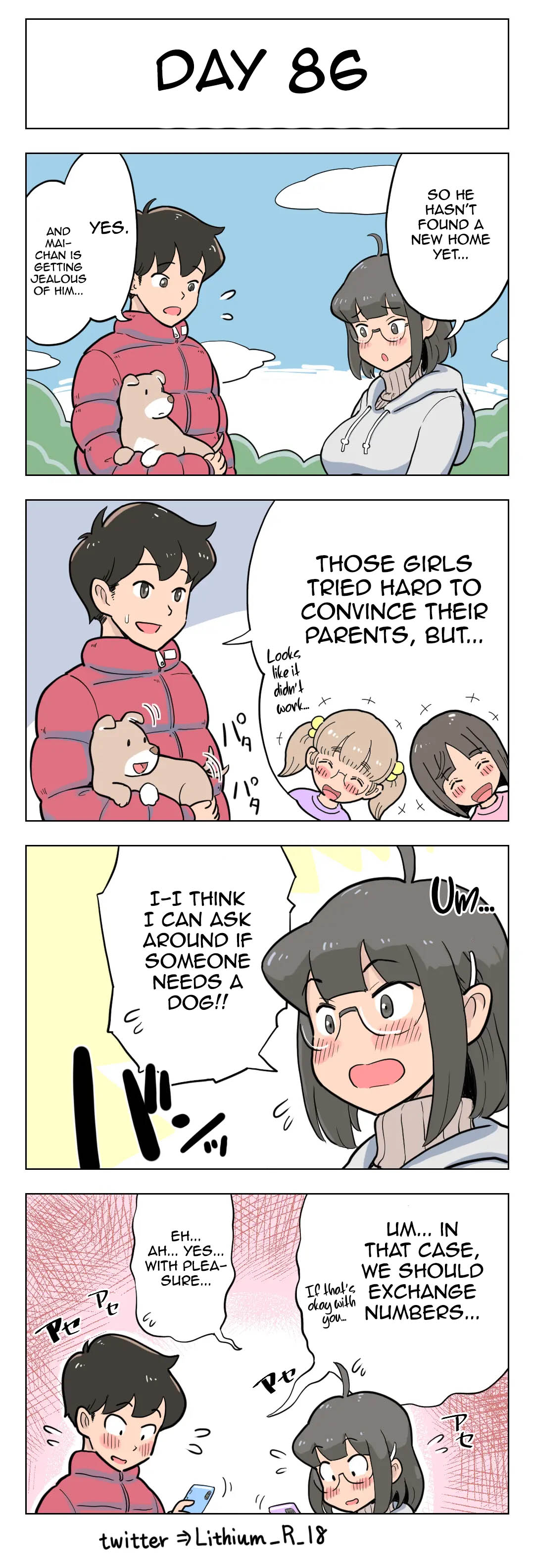 100-Nichigo Ni Aiken To Sex Suru Jimi Kyonyuu Megane-Chan page 87