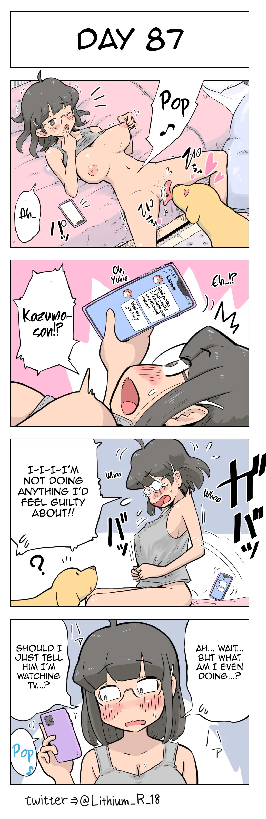 100-Nichigo Ni Aiken To Sex Suru Jimi Kyonyuu Megane-Chan page 88
