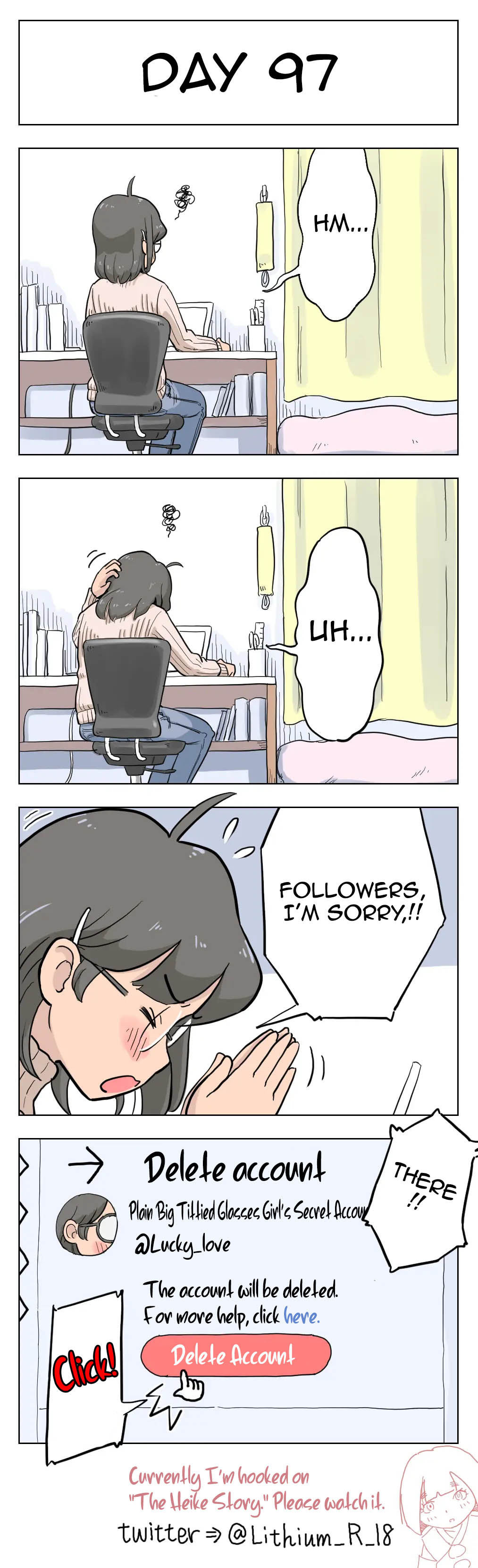 100-Nichigo Ni Aiken To Sex Suru Jimi Kyonyuu Megane-Chan page 98