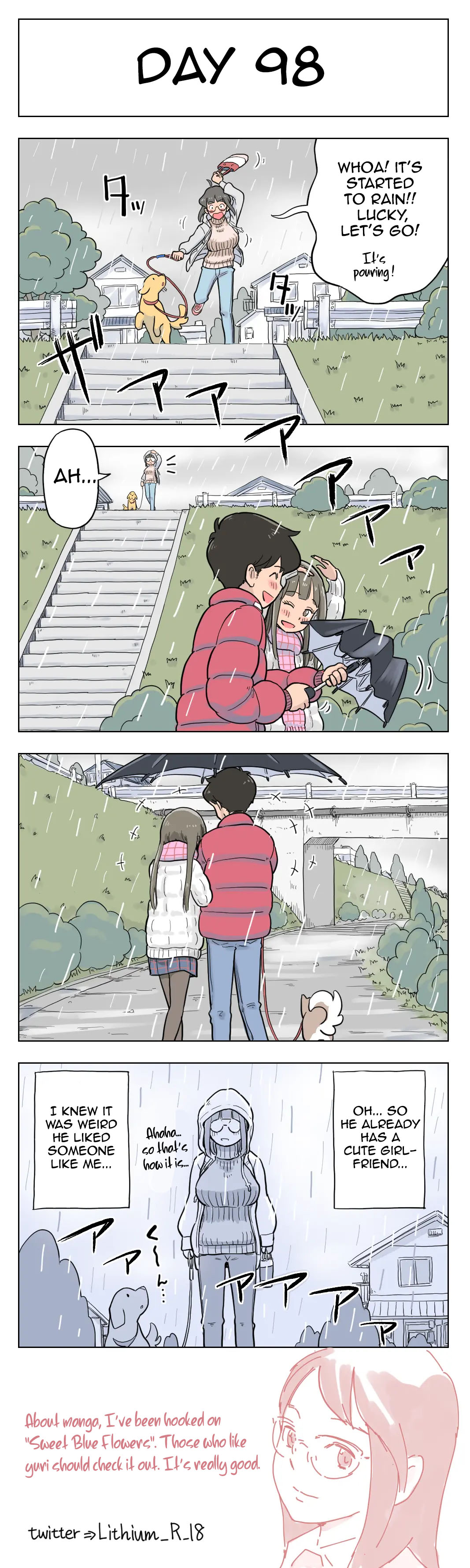 100-Nichigo Ni Aiken To Sex Suru Jimi Kyonyuu Megane-Chan page 99