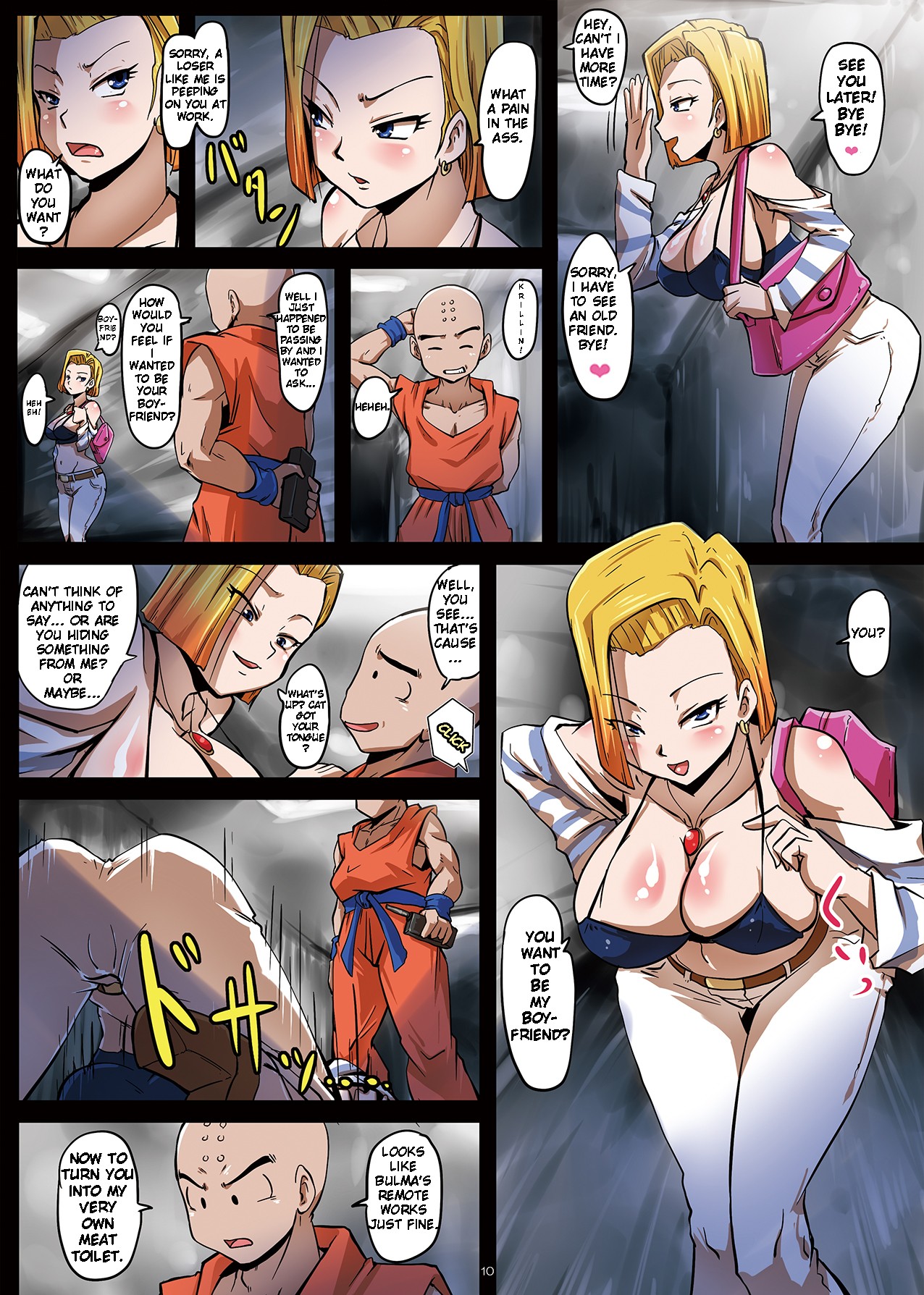 18-gou Sei Dorei Keikaku -Bulma to Krilin no Kyoubou de 18-gou ga Ochiru Made- page 11