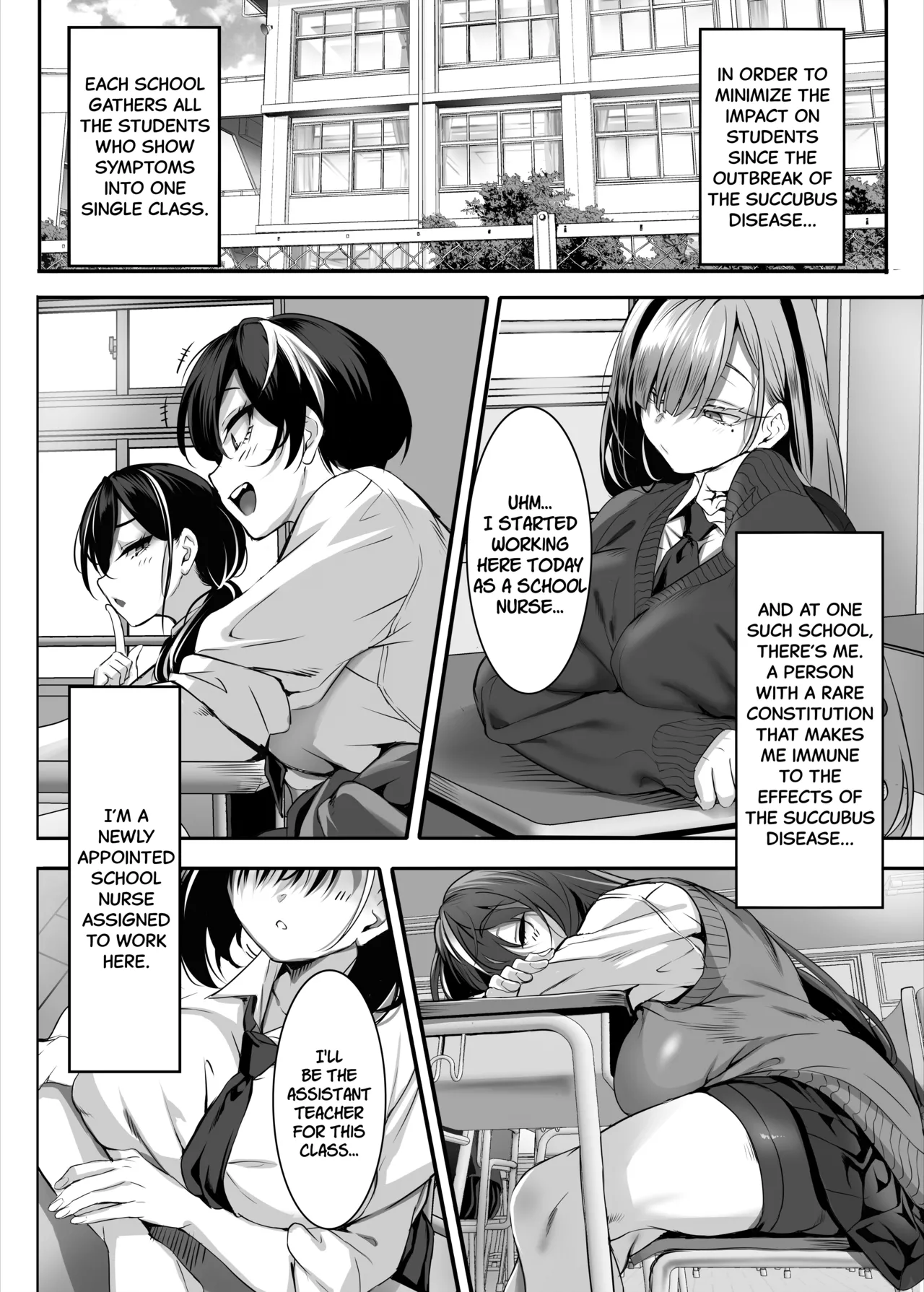 2-nen E-gumi Zenin Succubus Shusseki Bangou 5-ban Onihara Mei no Baai page 11