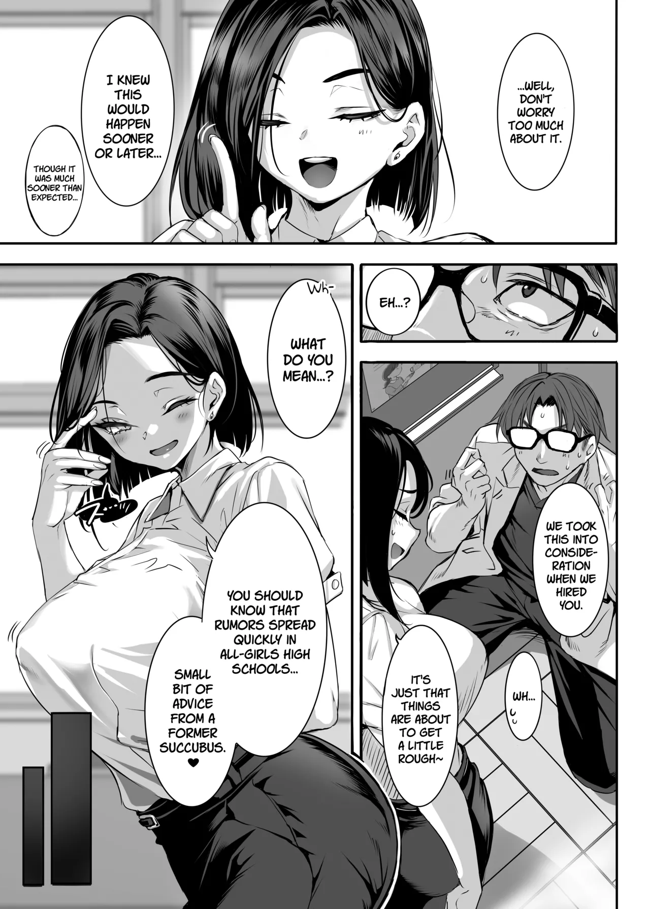 2-nen E-gumi Zenin Succubus Shusseki Bangou 5-ban Onihara Mei no Baai page 50