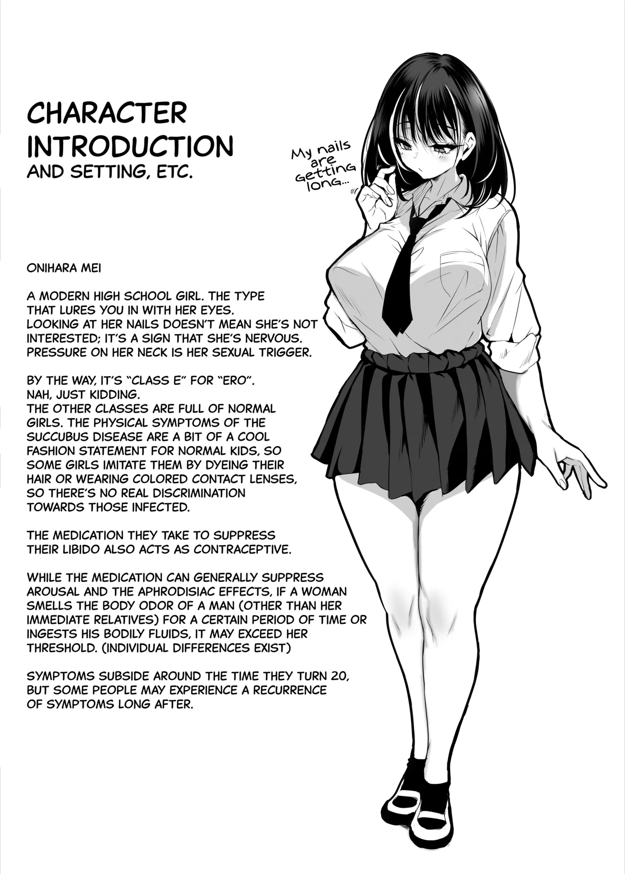 2-nen E-gumi Zenin Succubus Shusseki Bangou 5-ban Onihara Mei no Baai page 52