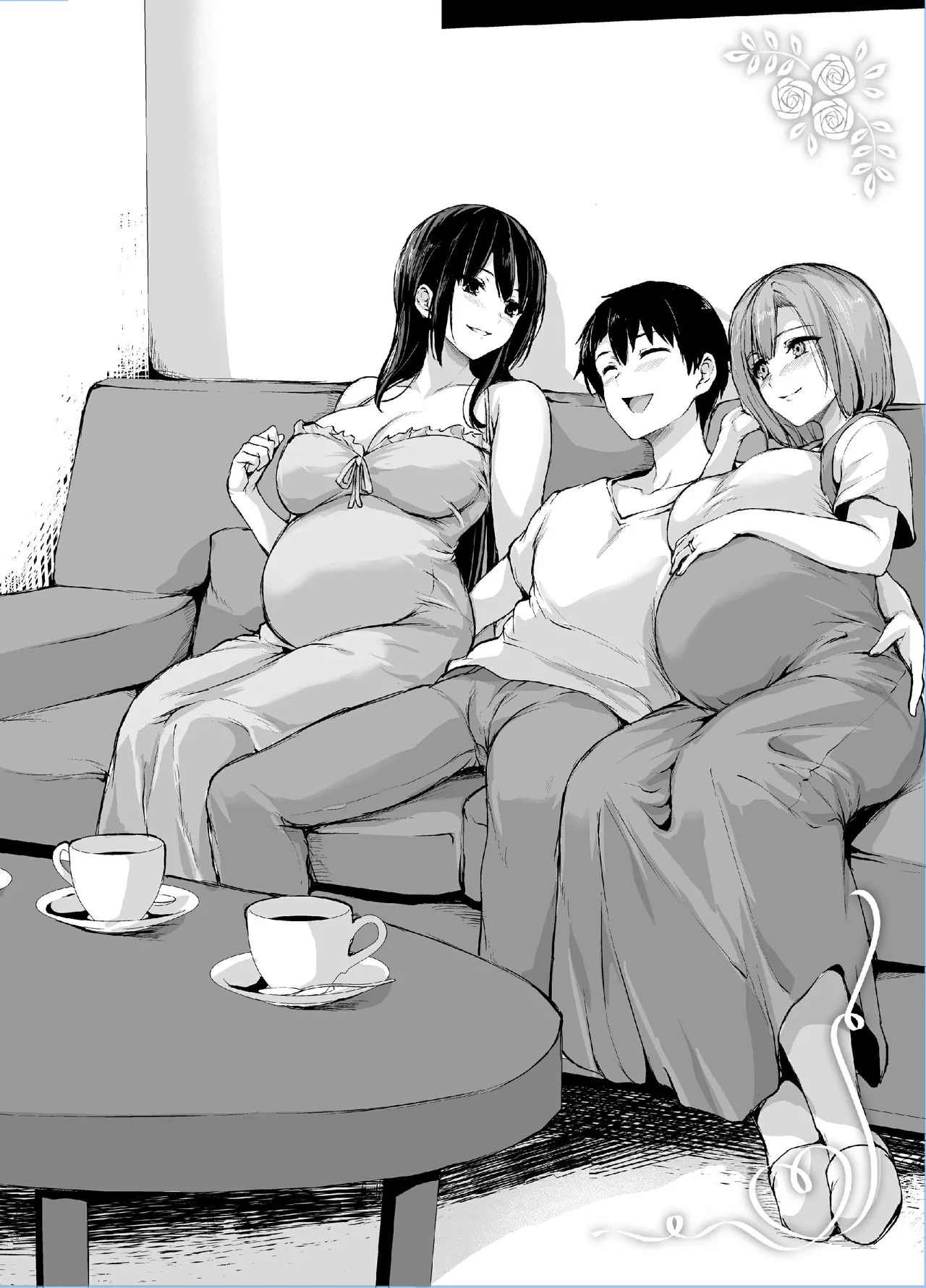 巨乳が2人いないと勃起しない夫のために友達を連れてきた妻総集編 page 224