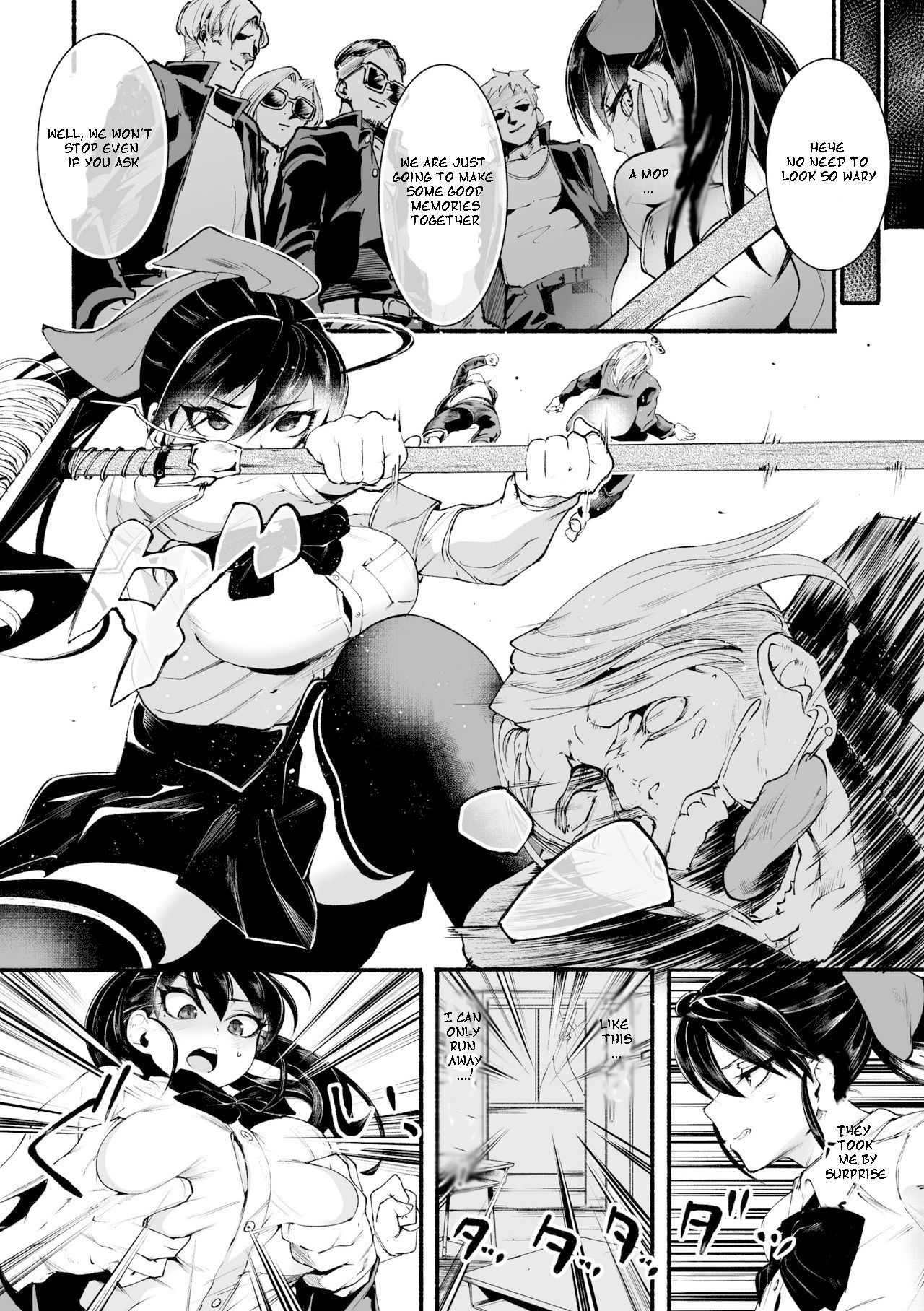 2D Comic Magazine Futanari-Ryona Females With Erections Being Defeated And Abused Vol. 1 page 27