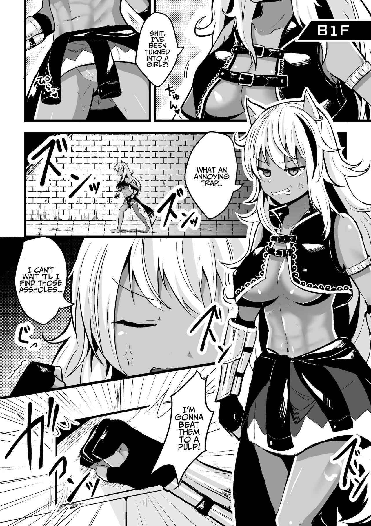 2D Comic Magazine Mesu Ochi! TS Ero Trap Dungeon Vol. 2 page 50