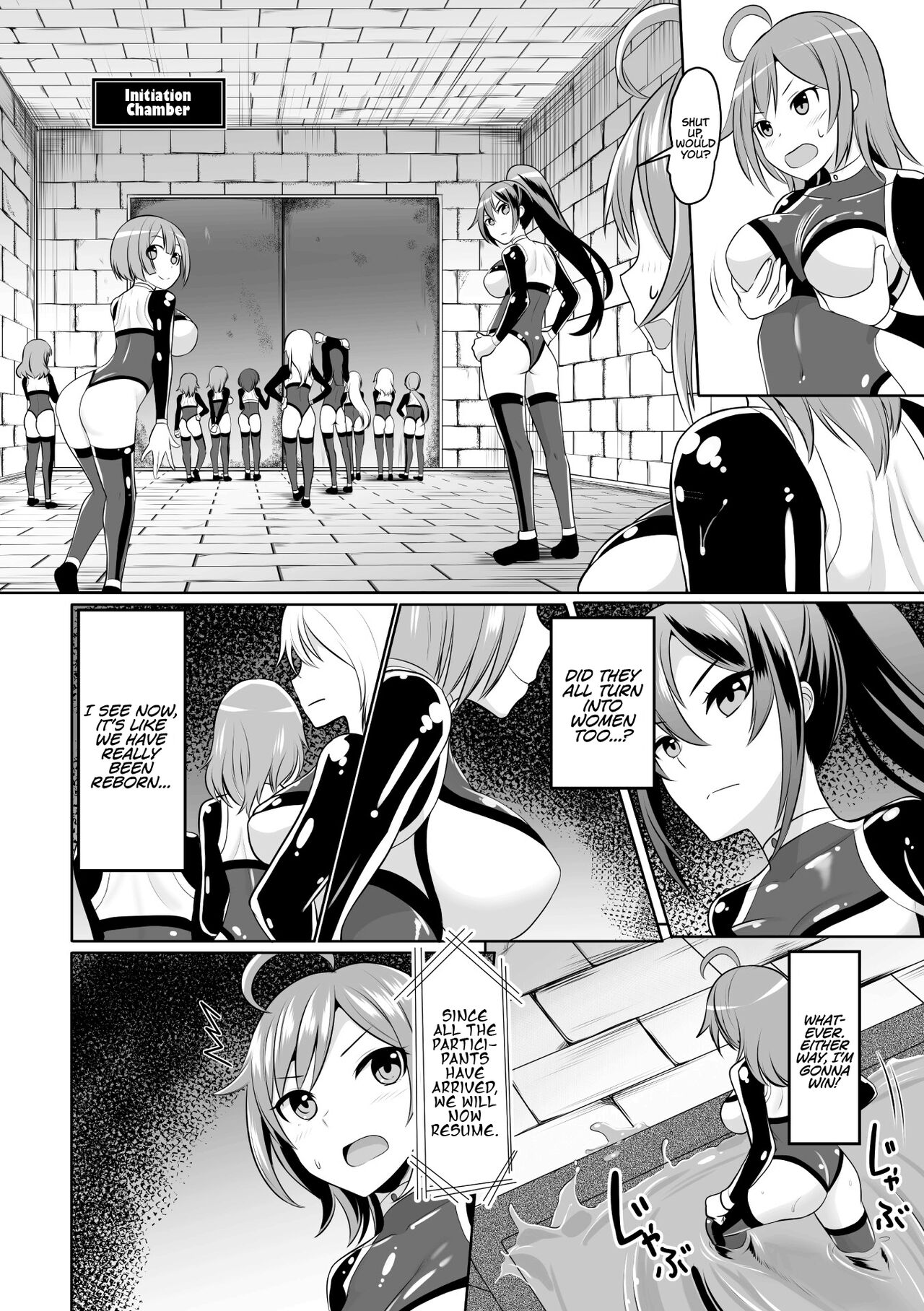 2D Comic Magazine Mesu Ochi! TS Ero Trap Dungeon Vol. 2 page 6