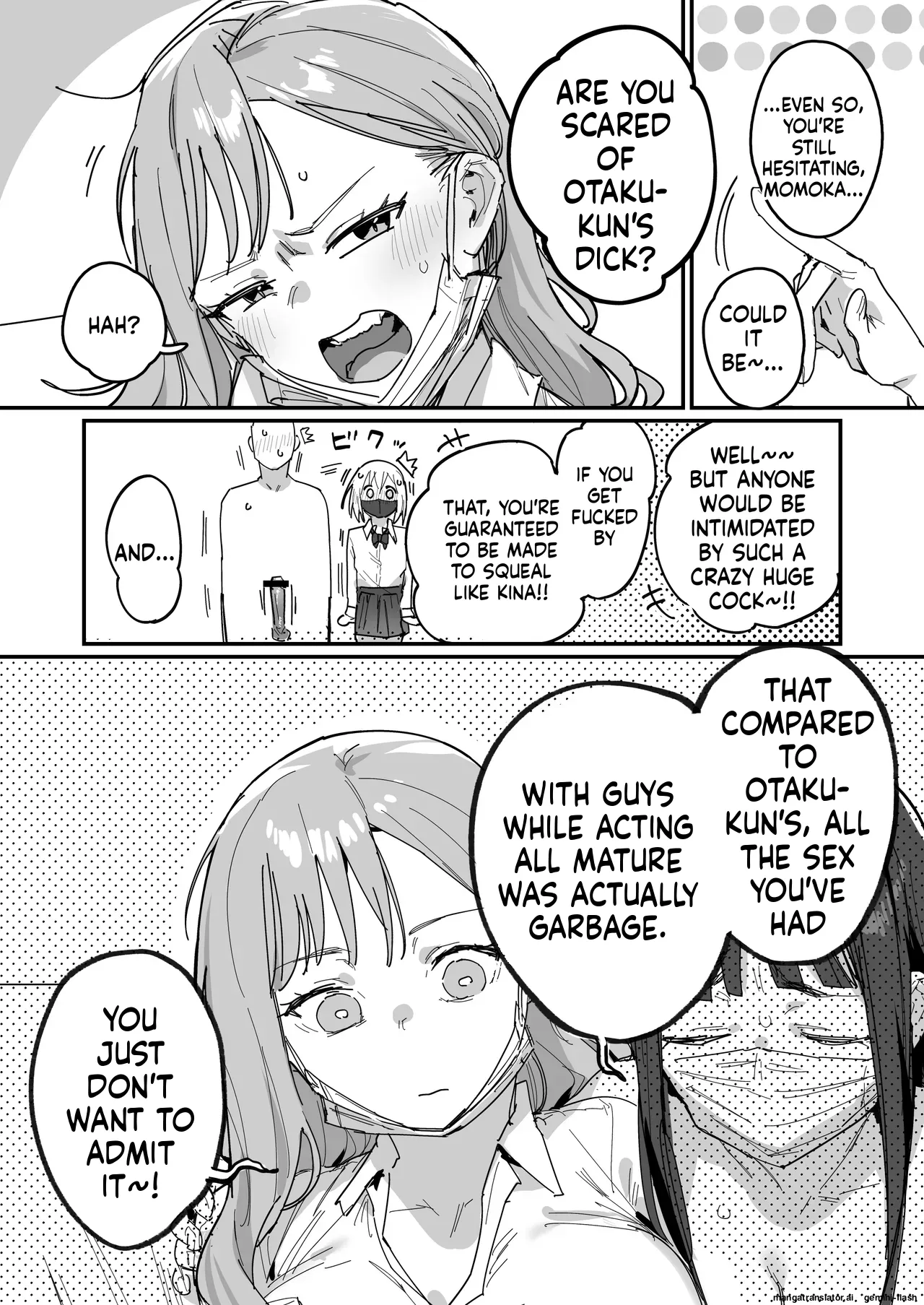 3 Gal ~Choukyokon Otaku-kun no Nakadashi SEX de Meromero ni Sarechau Gal 3-nin-gumi no Hanashi~ page 35
