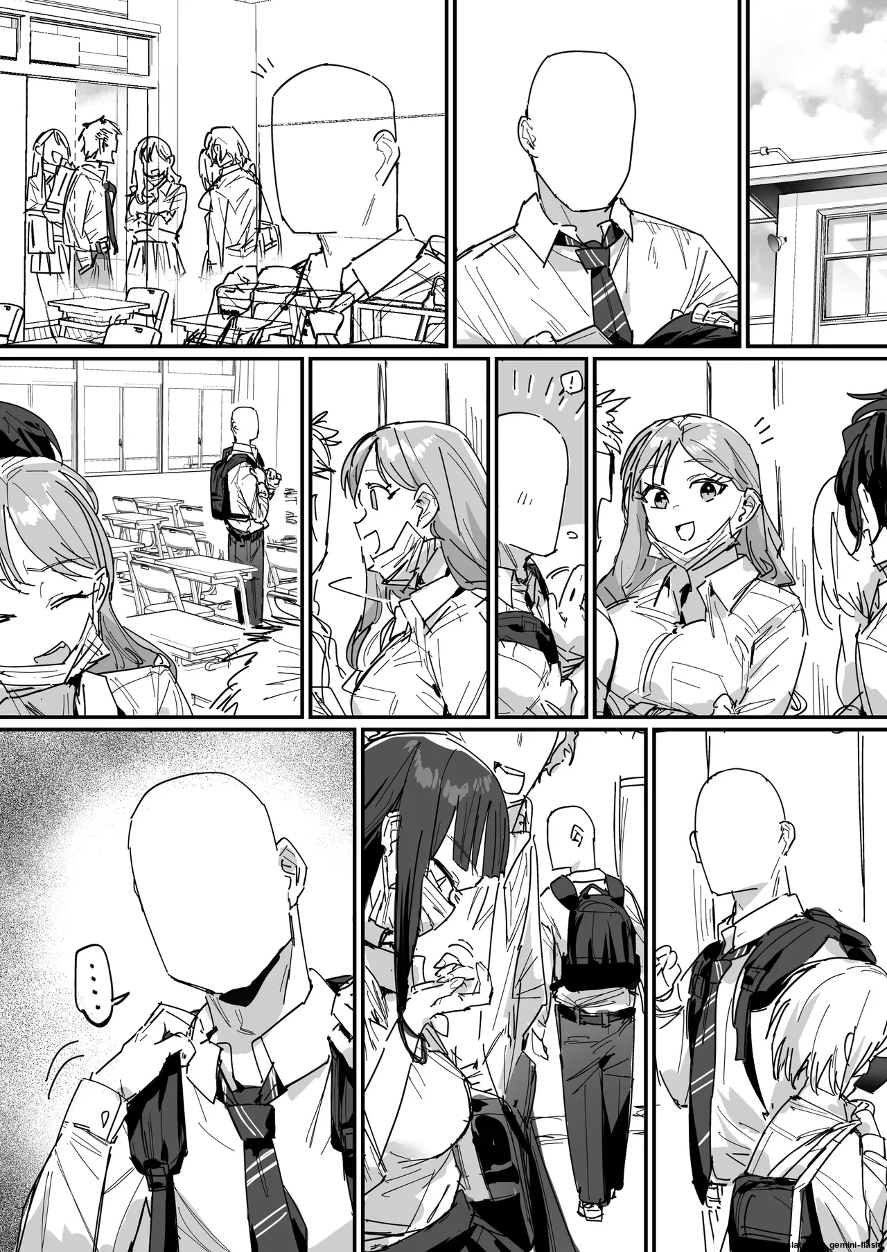3 Gal ~Choukyokon Otaku-kun no Nakadashi SEX de Meromero ni Sarechau Gal 3-nin-gumi no Hanashi~ page 54