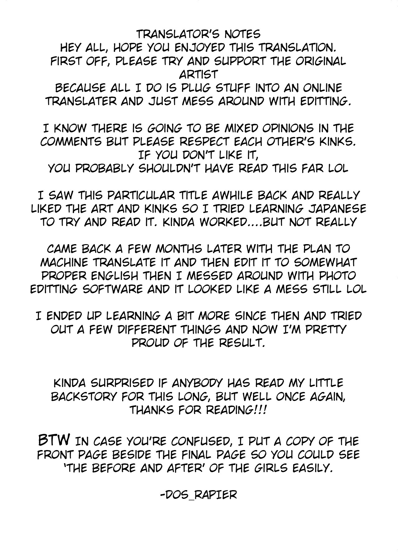 4 Bitches, 4 Page Training Records. page 22