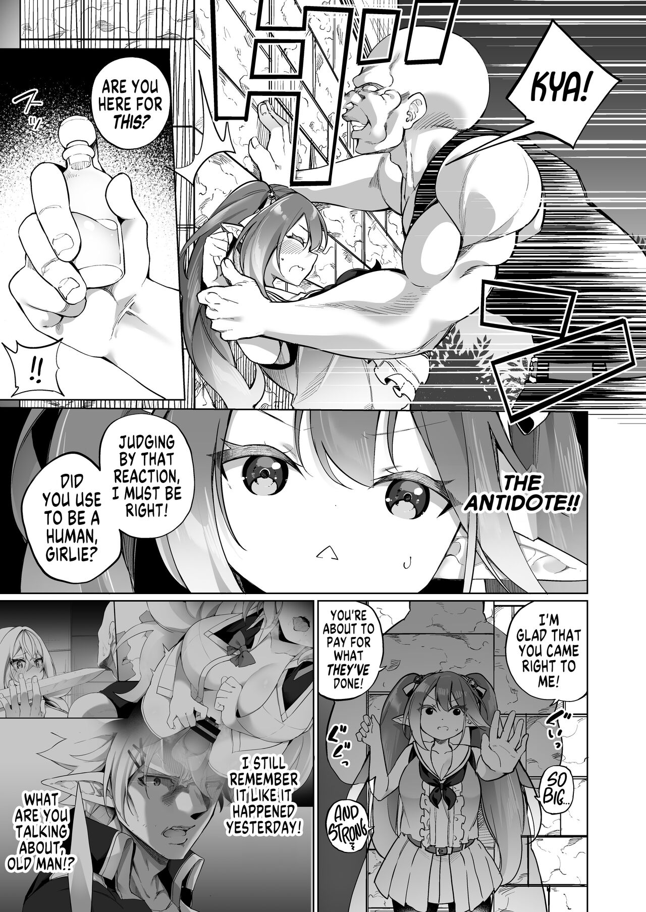 A Bandit Chief Who Turned Into a Bratty Elf Girl 2 Elvification Drug part 3 page 21
