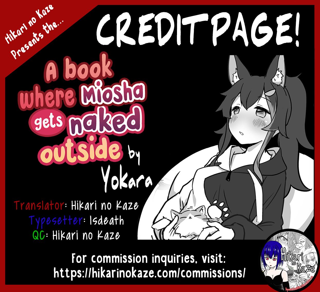A Book where Miosha gets Naked Outside page 27