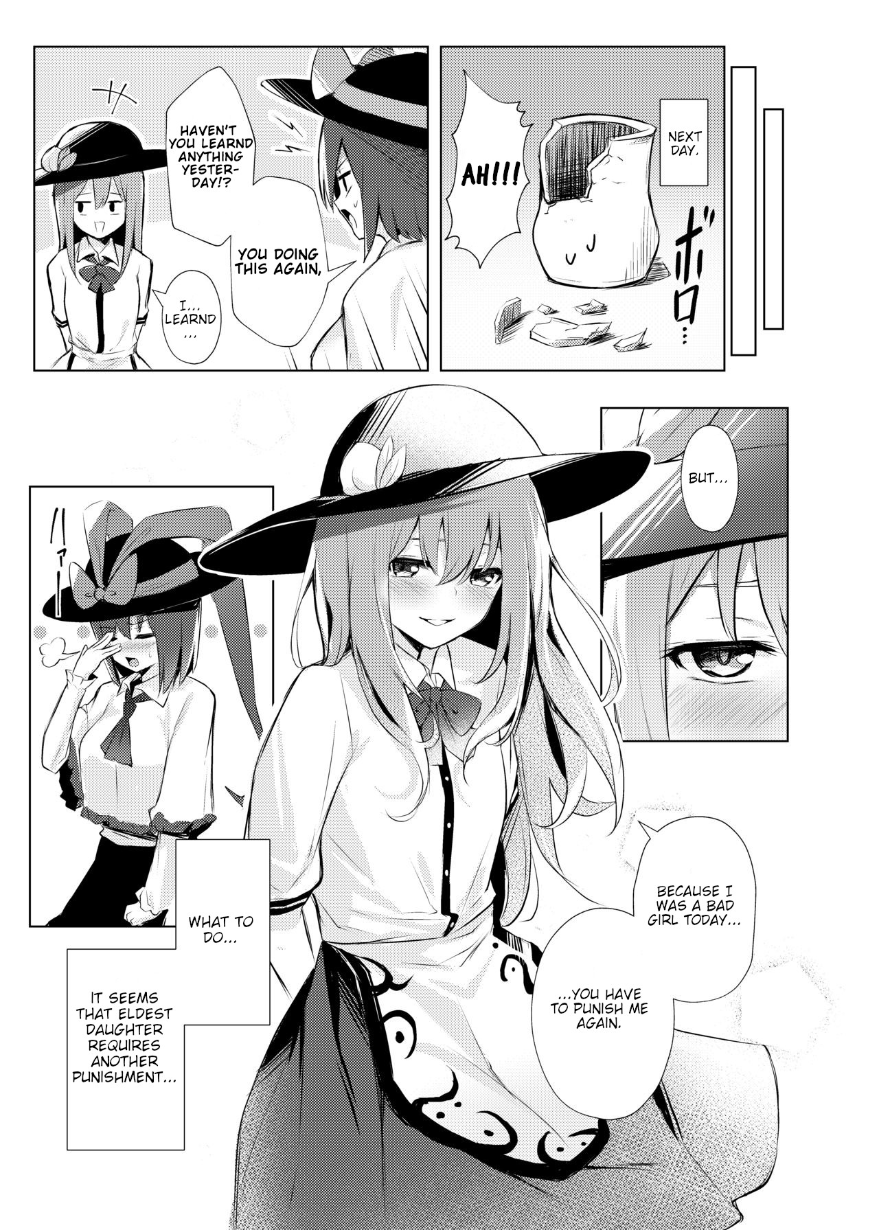 A Book where Tenshi-chan Gets Punished by Iku-san page 28