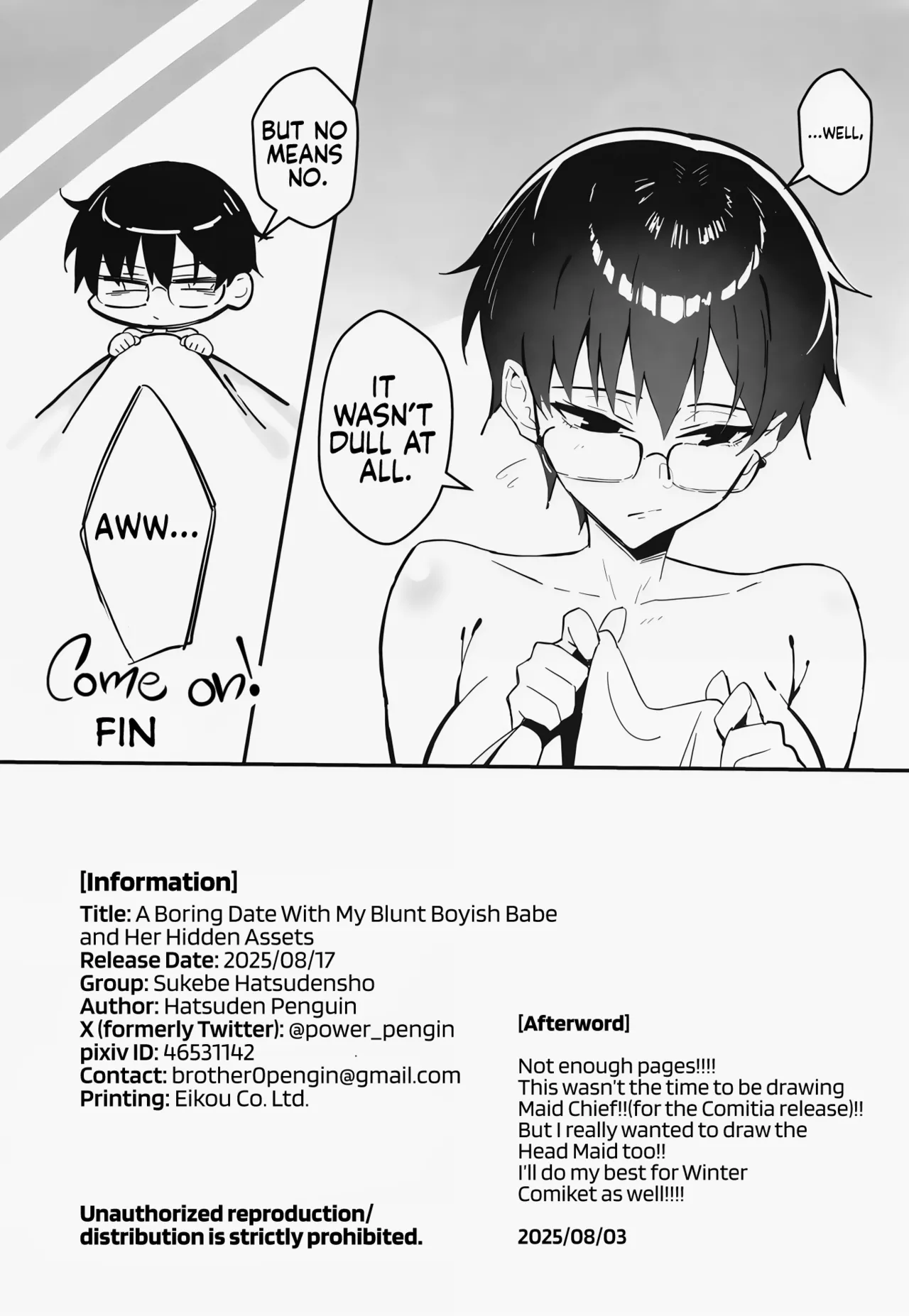 A Boring Date with My Blunt, Boyish Babe and Her Hidden Assets page 31
