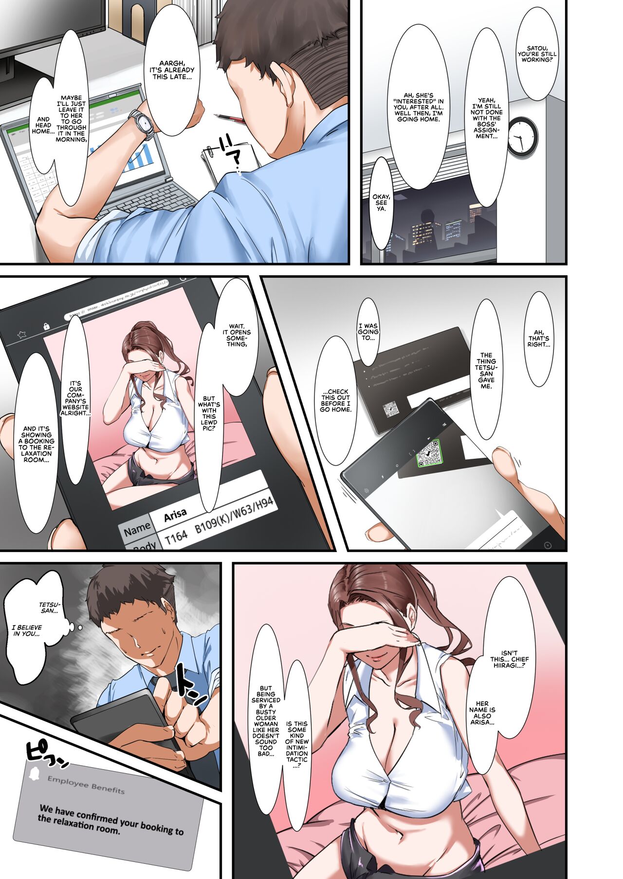 A Boss With Slutty Tits Who Gives Naughty Services in the Company's Relaxation Room page 7