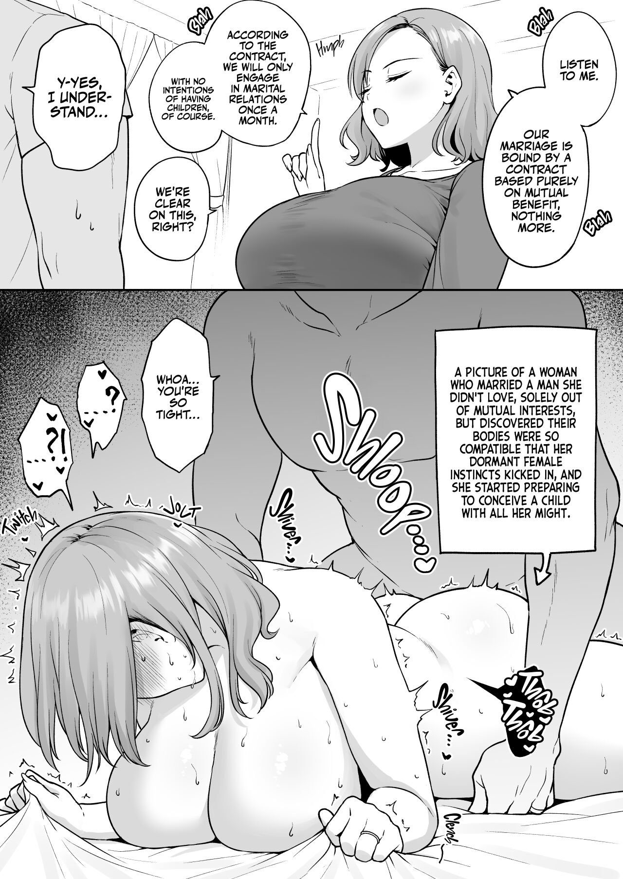 A Contract Couple's First Night page 1
