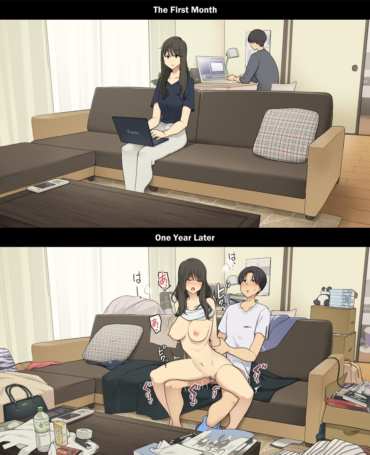 A Day in the Life of a Couple: Their First Month Living Together vs. One Year Later page 10