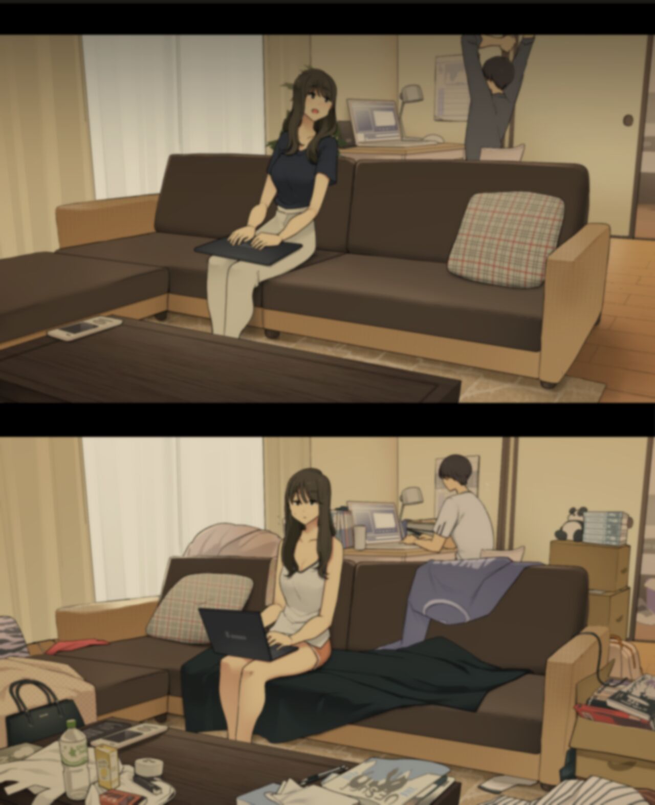 A Day in the Life of a Couple: Their First Month Living Together vs. One Year Later page 12