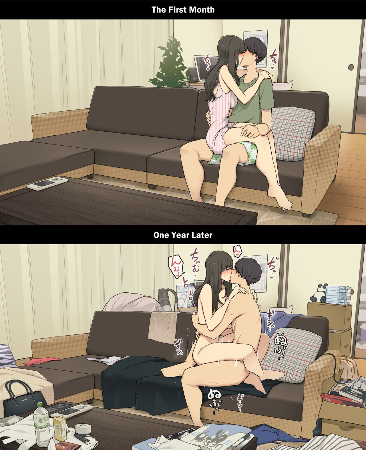 A Day in the Life of a Couple: Their First Month Living Together vs. One Year Later page 15