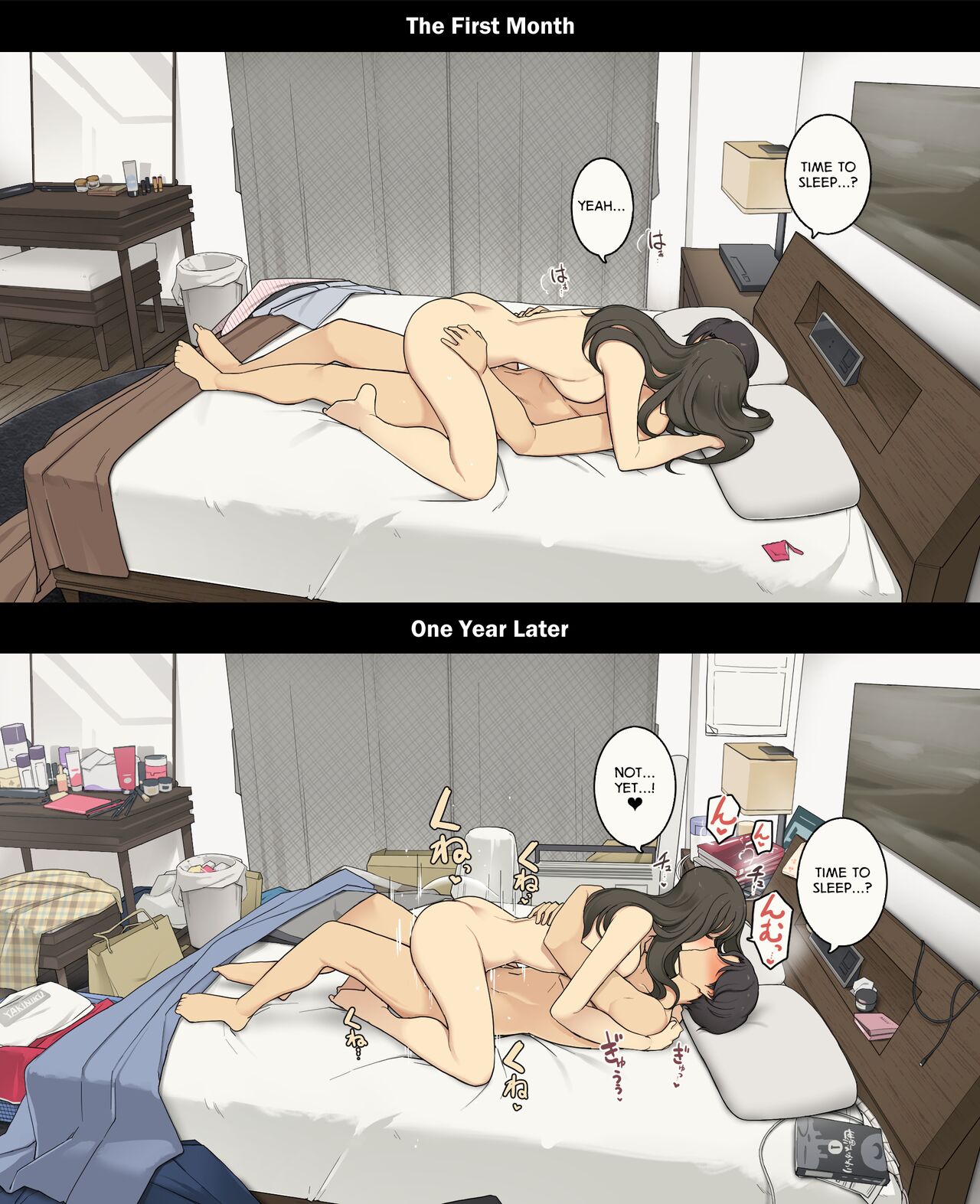 A Day in the Life of a Couple: Their First Month Living Together vs. One Year Later page 20