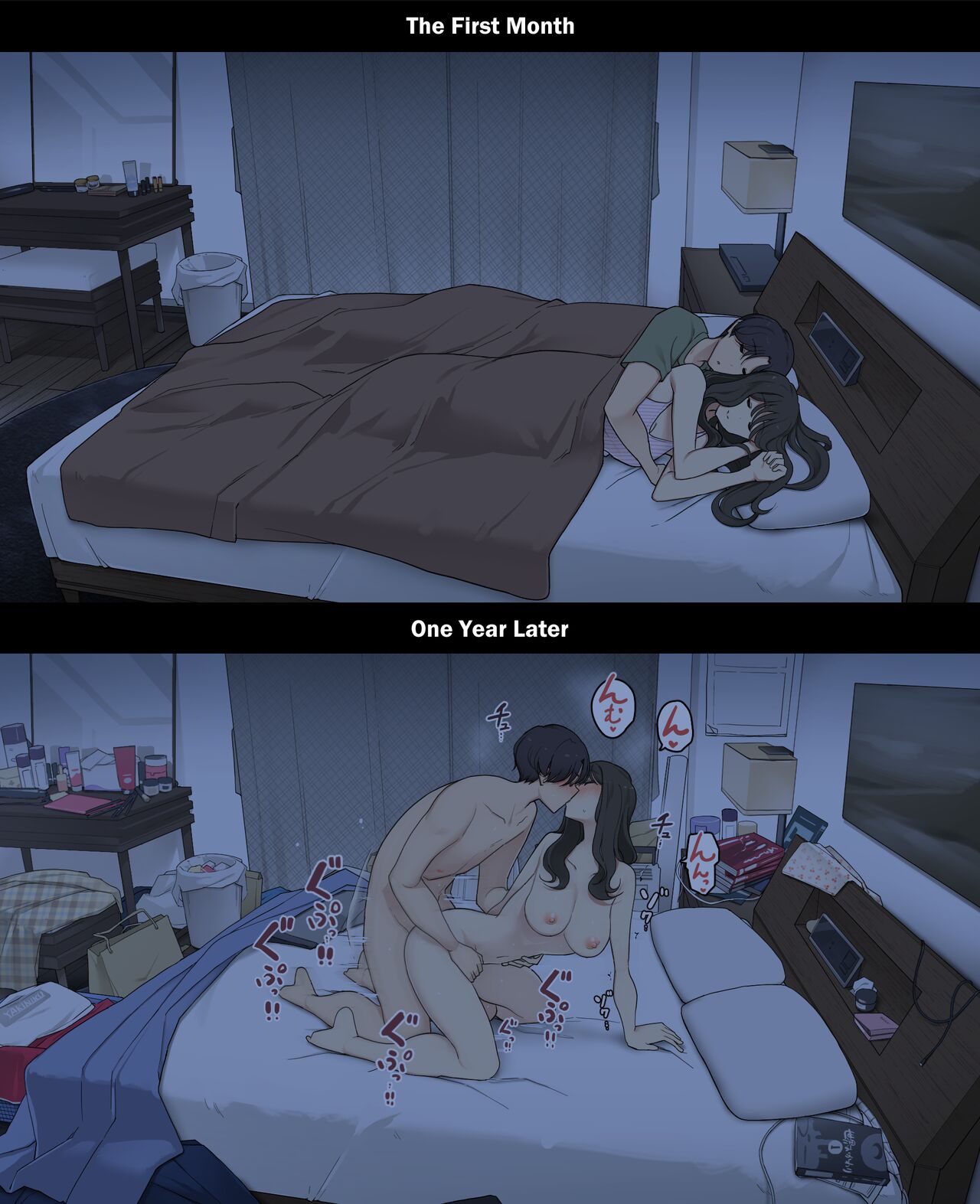 A Day in the Life of a Couple: Their First Month Living Together vs. One Year Later page 21