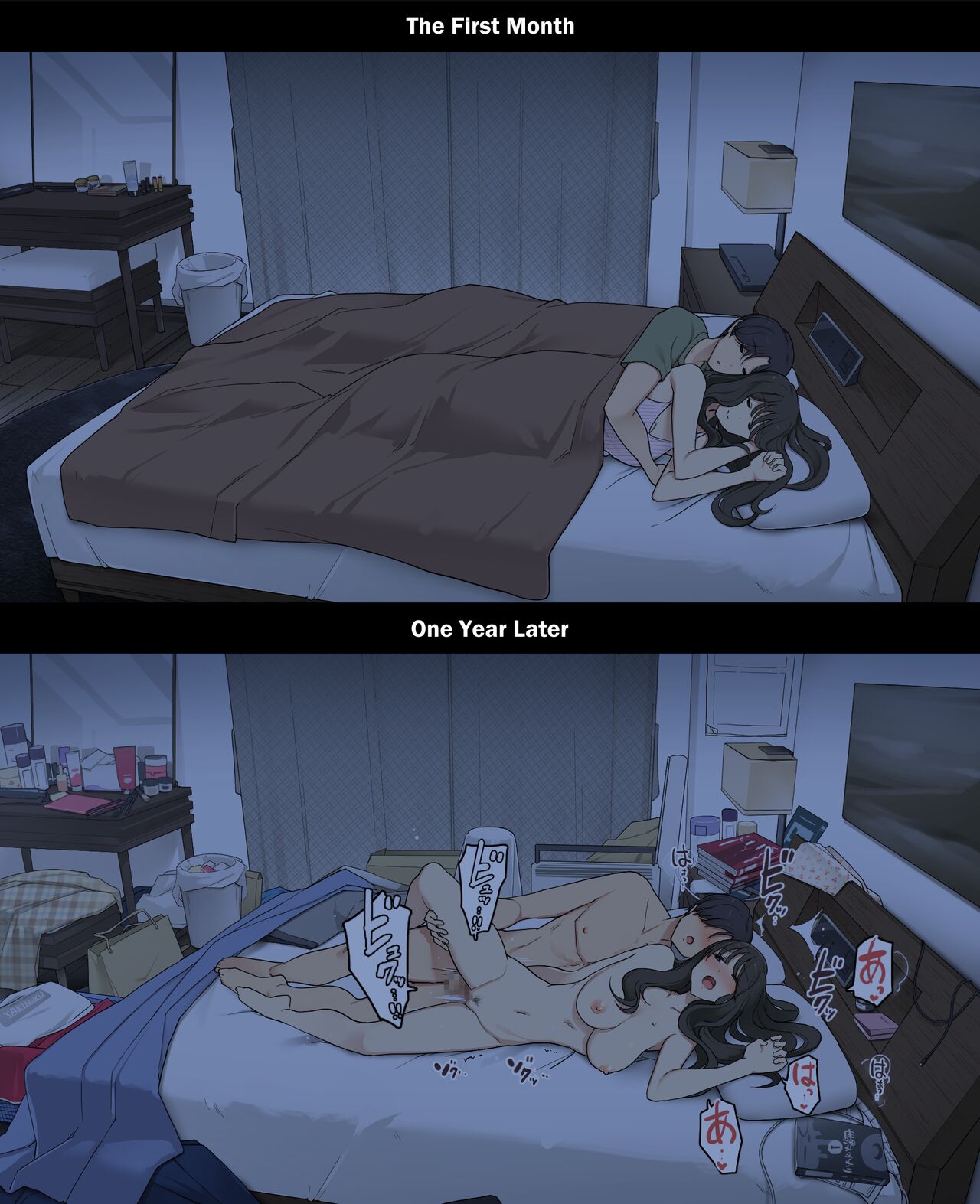 A Day in the Life of a Couple: Their First Month Living Together vs. One Year Later page 24